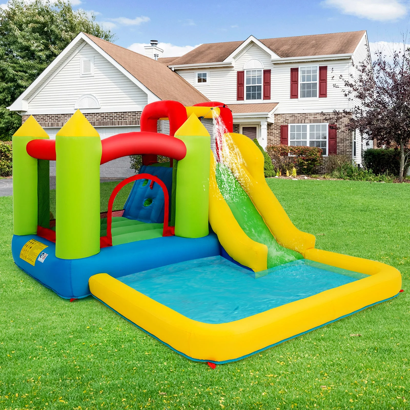 Outdoor Inflatable Bounce House with 480 W Blower - Image 6