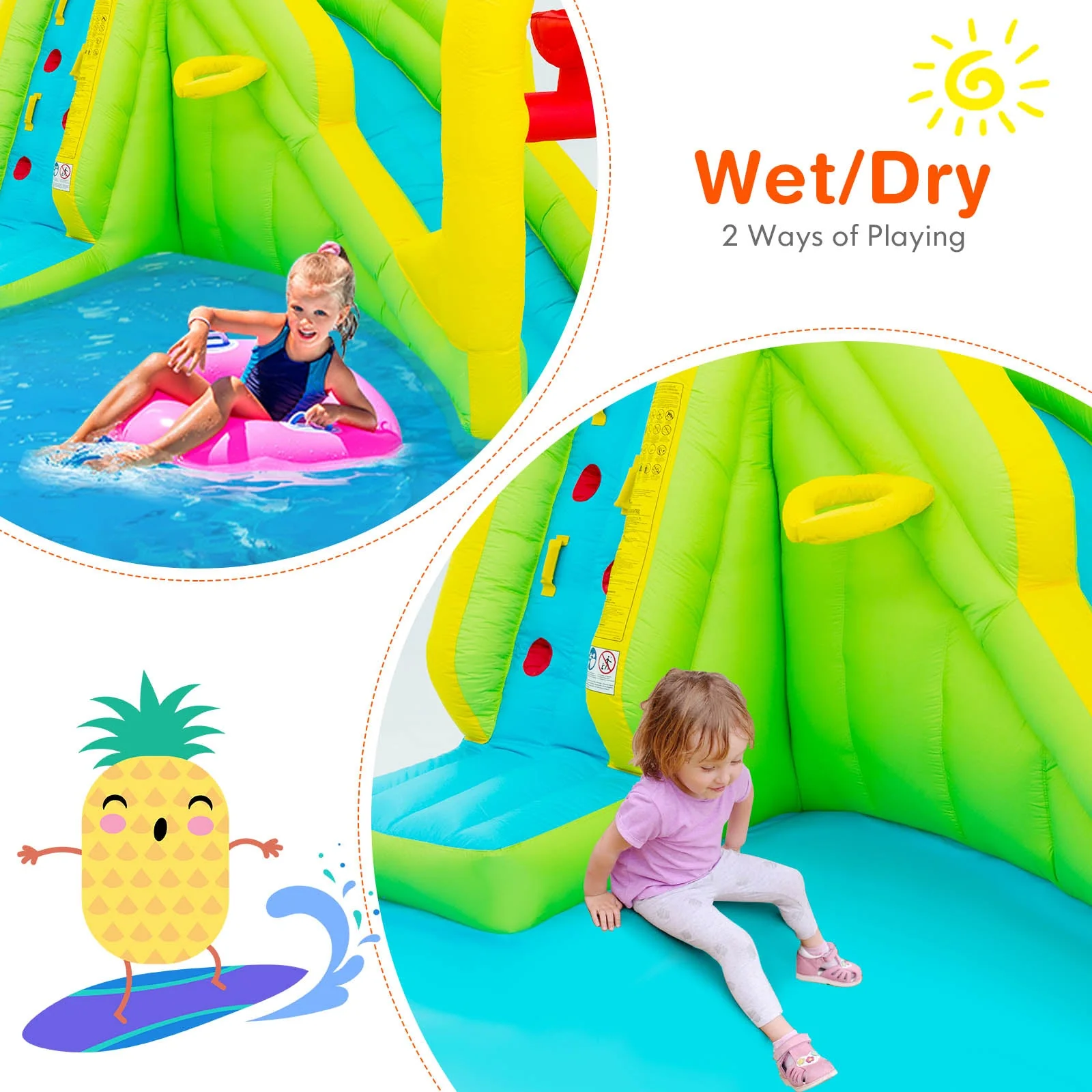 Outdoor Inflatable Water Bounce House with 480W Blower - Image 6