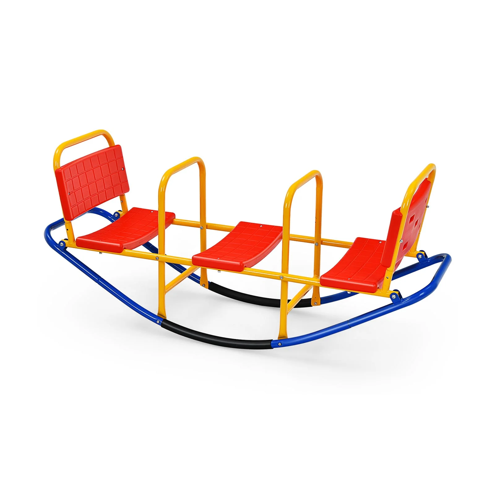 Outdoor Kids Seesaw Swivel Teeter for 3 to 8 Years Old-Red - Image 3