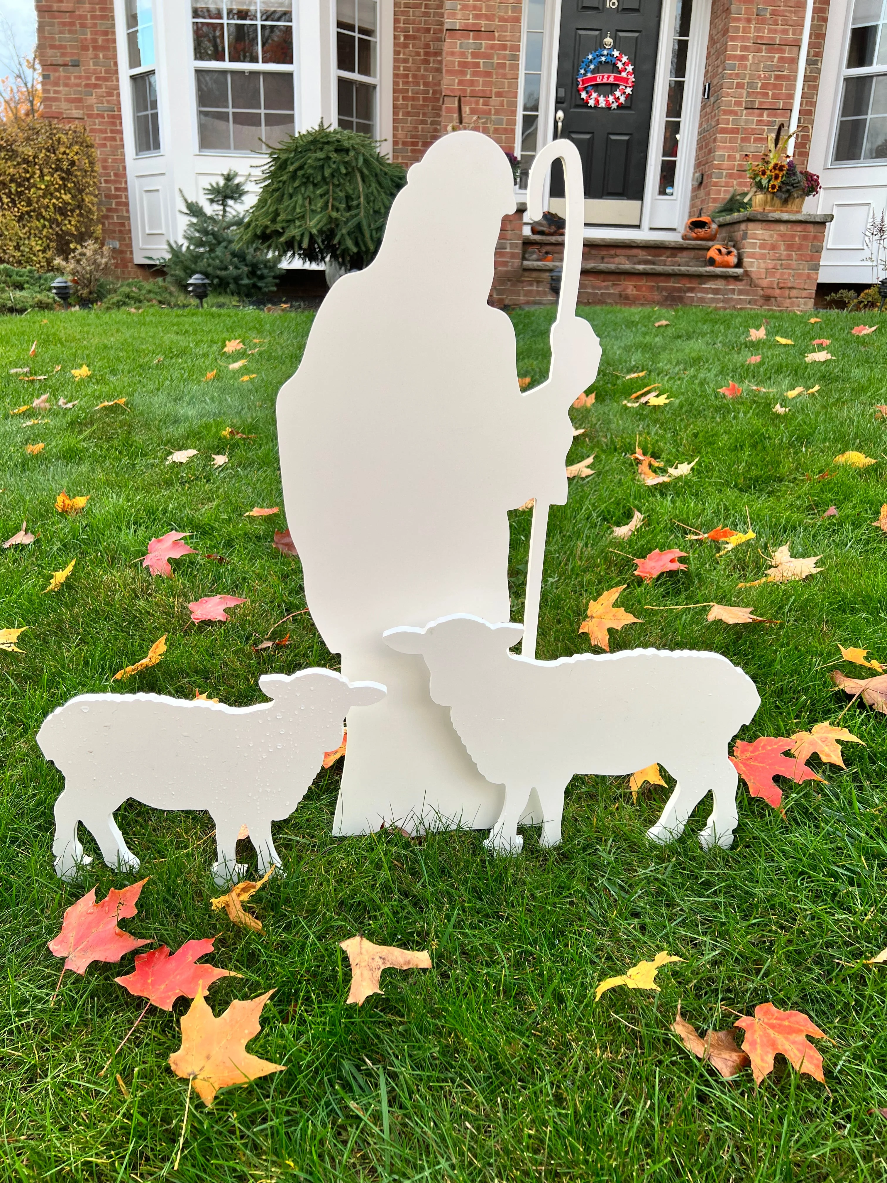 Outdoor Nativity Set in Durable PVC with 3D Stable and Easy Assembly - Image 3
