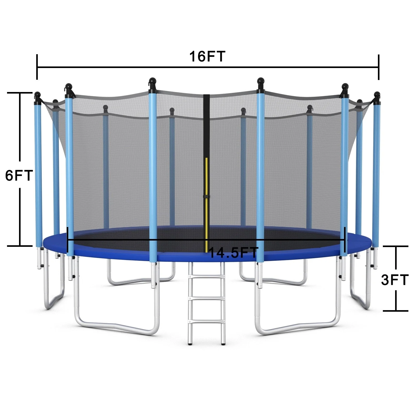Outdoor Trampoline with Safety Closure Net-16 ft - Image 4