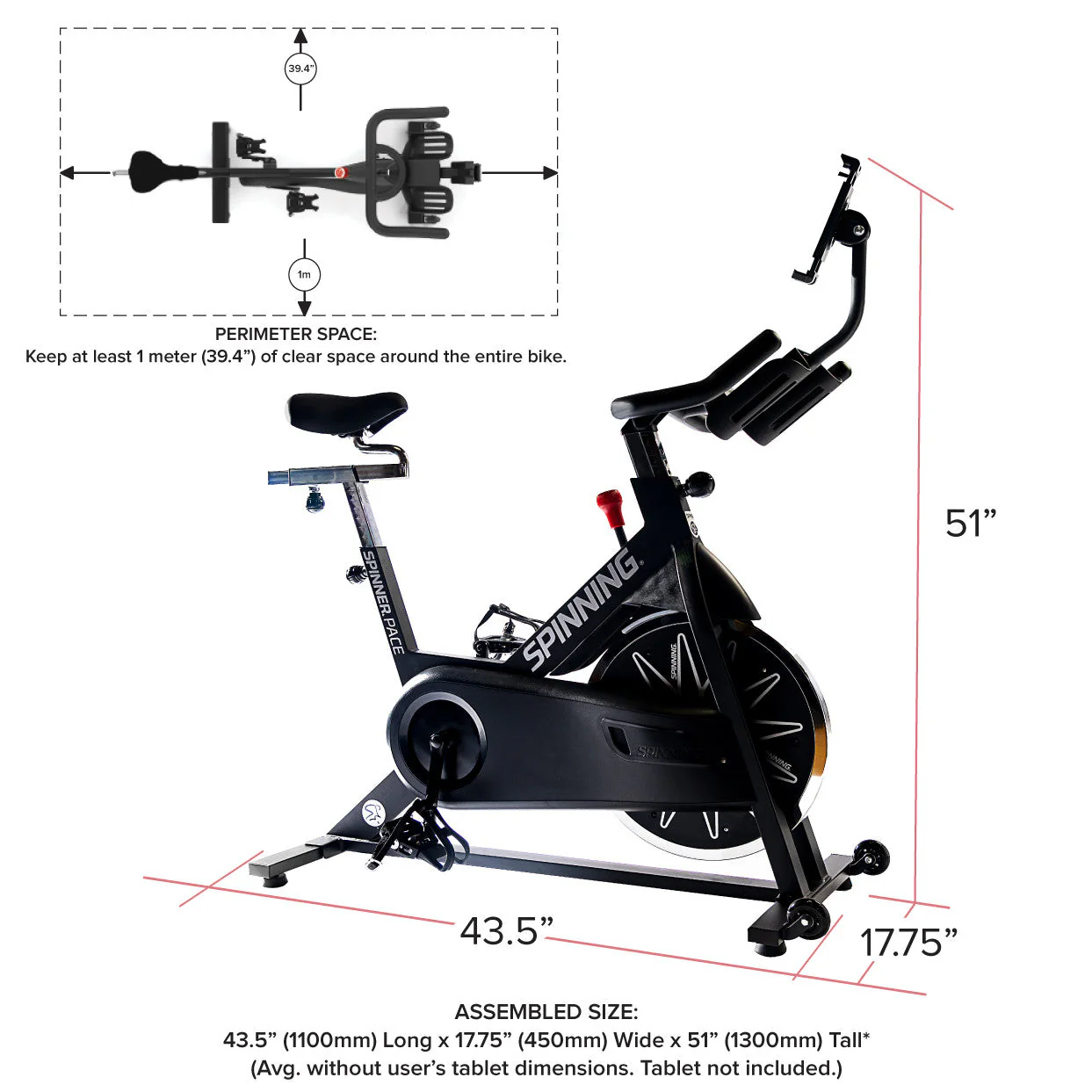 Pace Connected Spinner® Bike - Image 4
