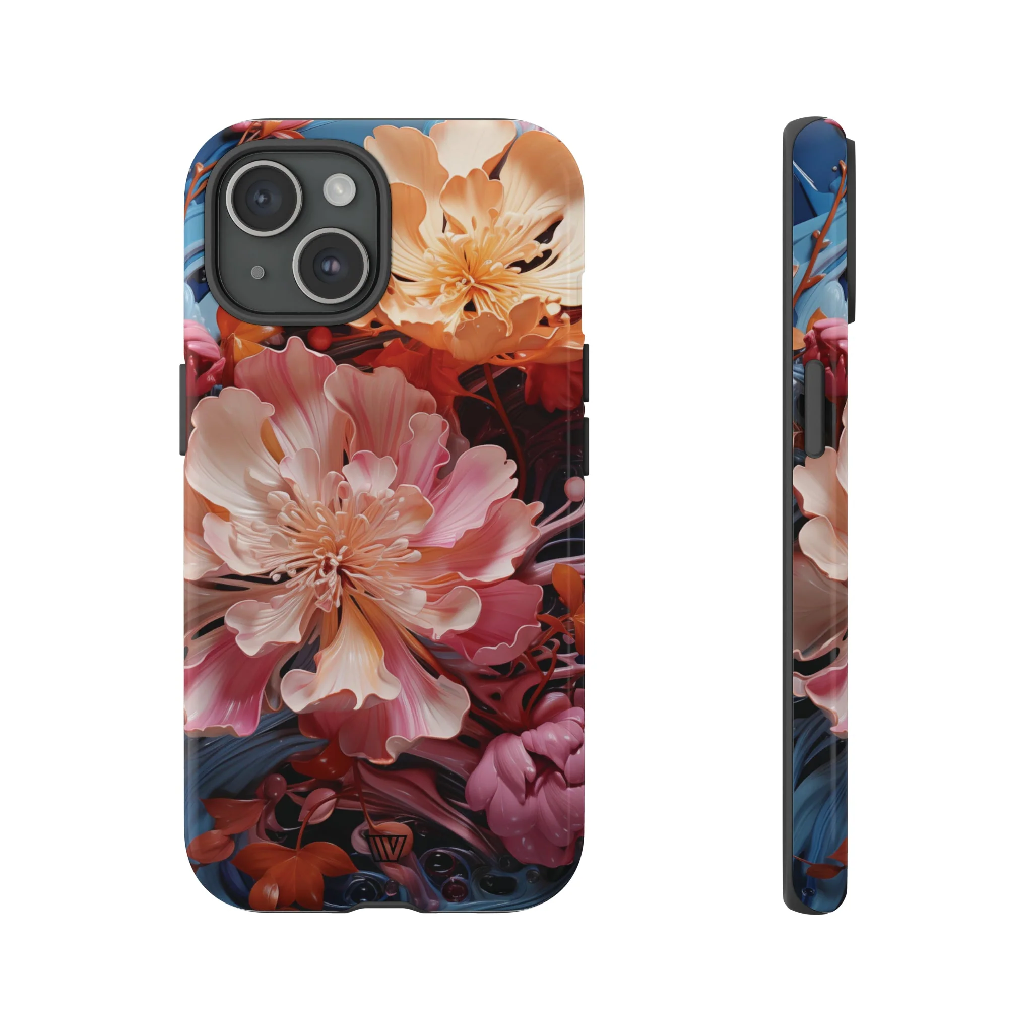 PAINT SWIRL FLOWERS | Tough Phone Case - Image 2