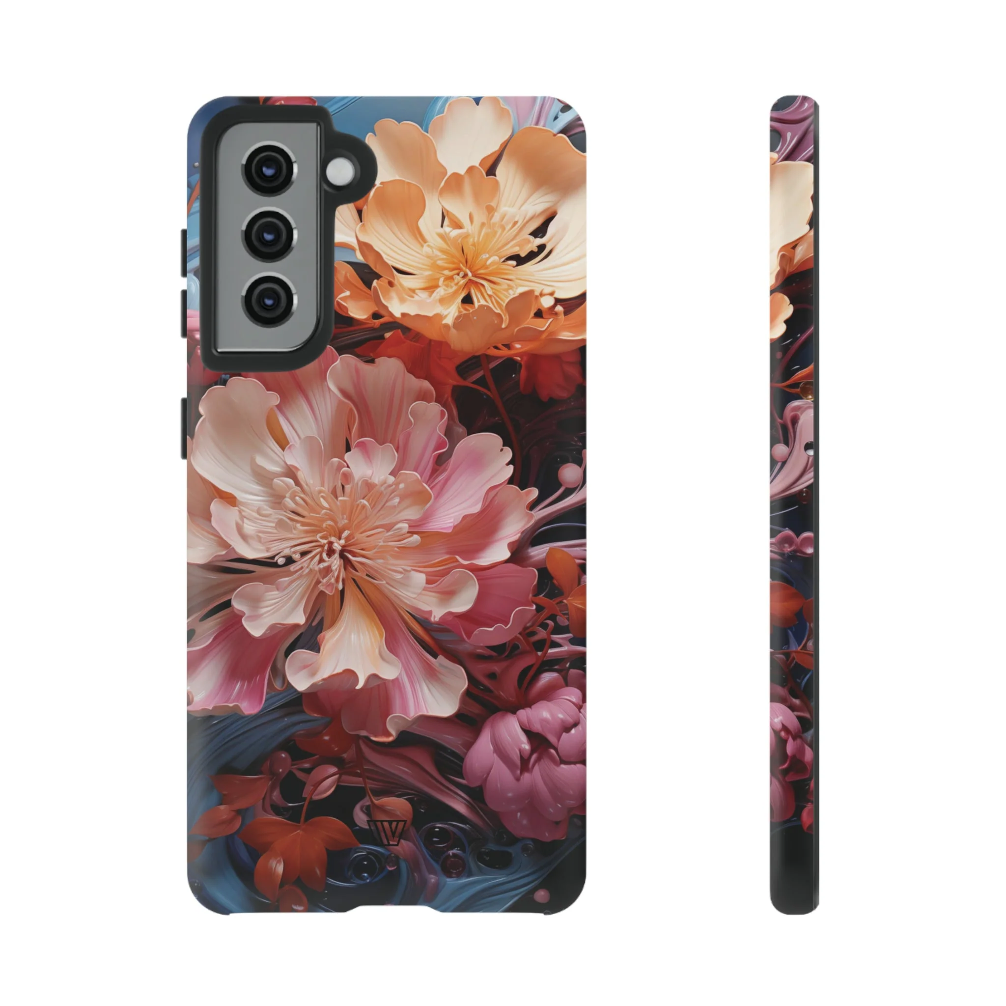 PAINT SWIRL FLOWERS | Tough Phone Case - Image 26