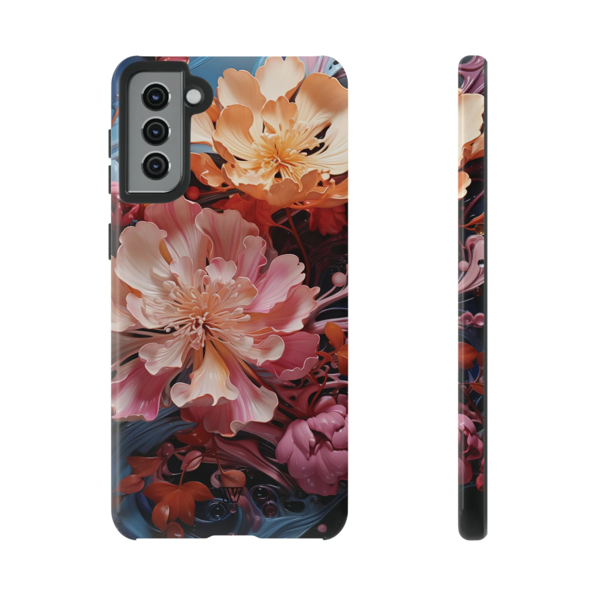 PAINT SWIRL FLOWERS | Tough Phone Case - Image 27