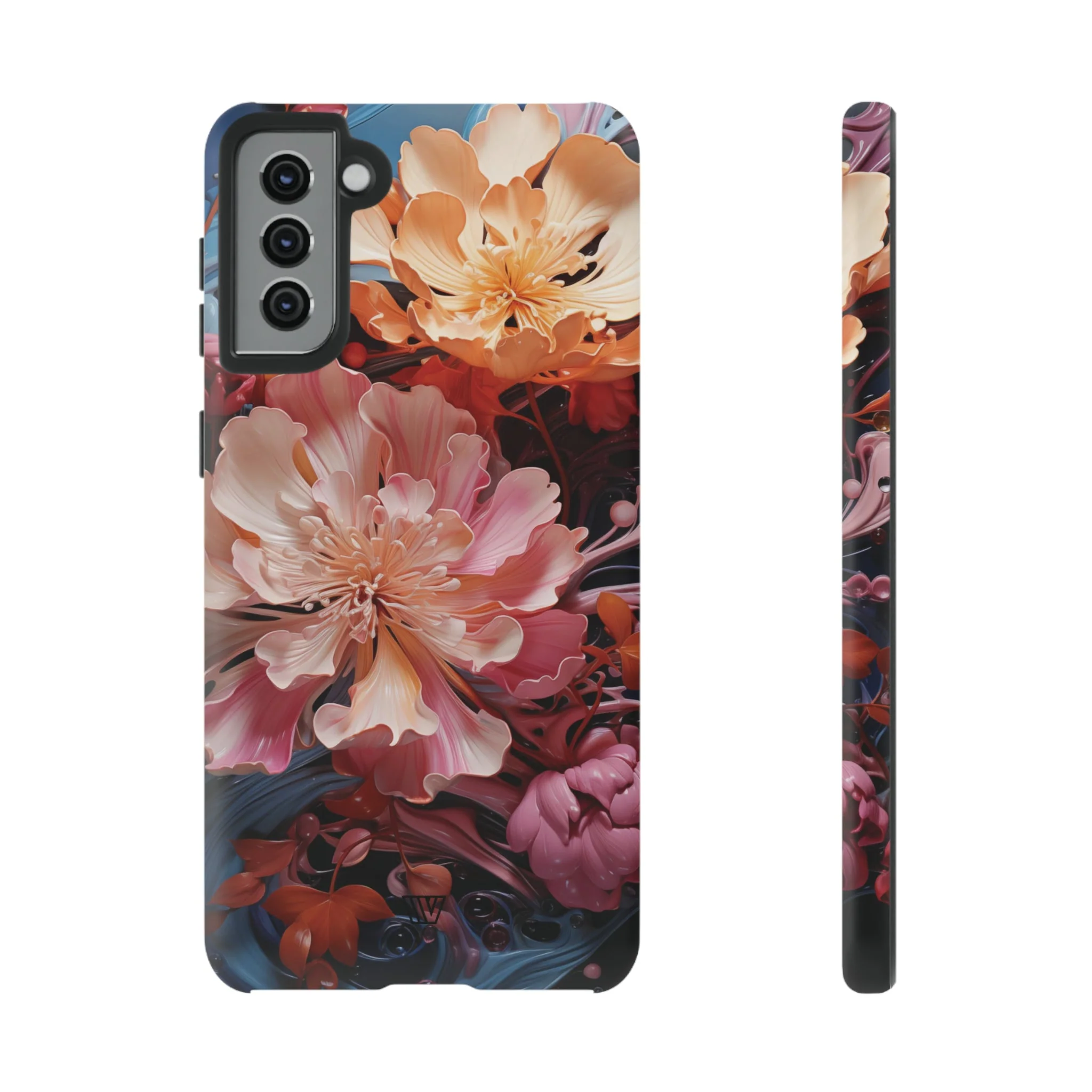 PAINT SWIRL FLOWERS | Tough Phone Case - Image 28