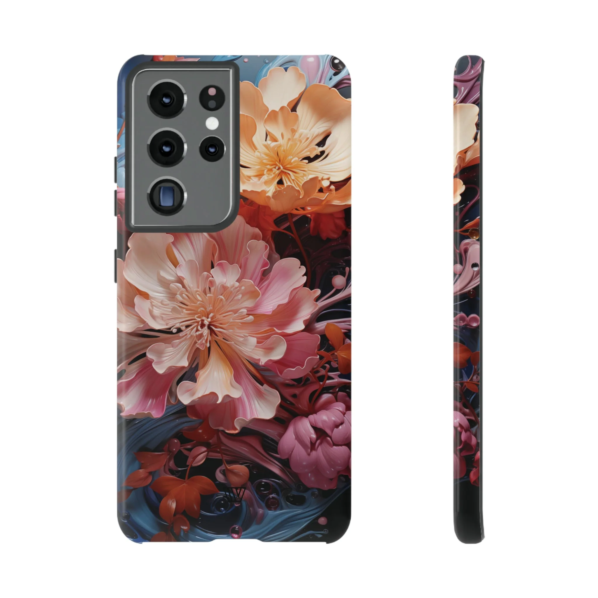 PAINT SWIRL FLOWERS | Tough Phone Case - Image 29
