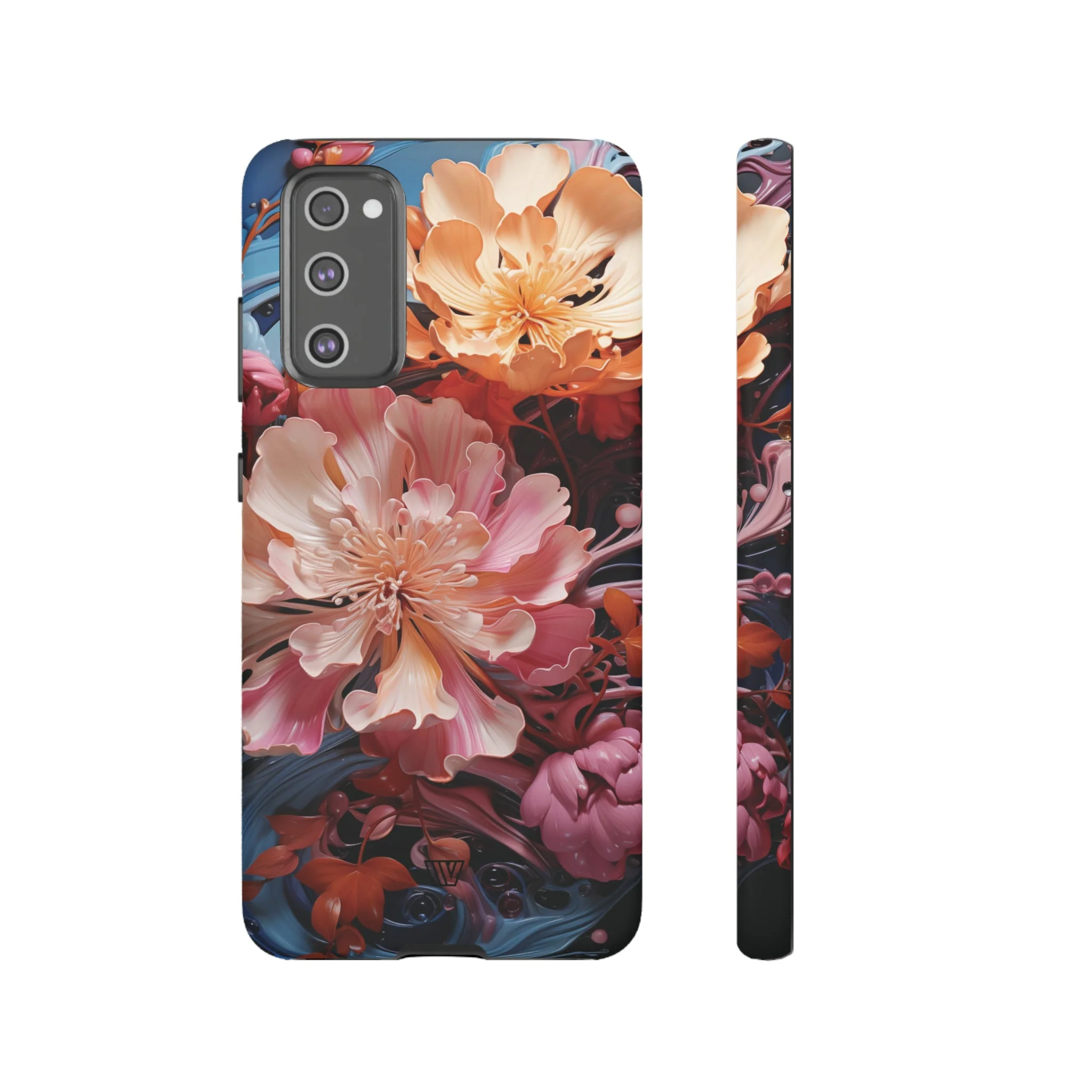 PAINT SWIRL FLOWERS | Tough Phone Case - Image 32