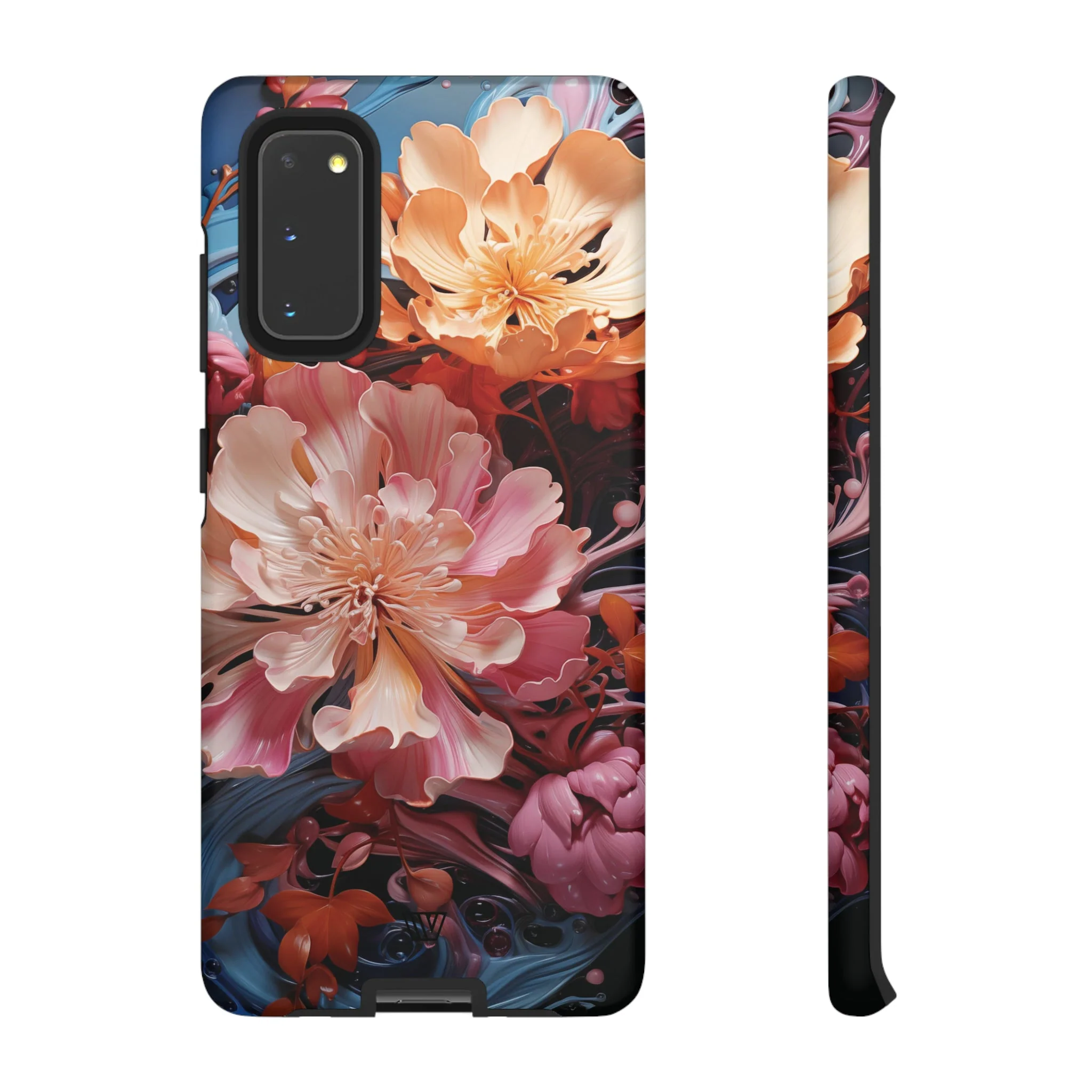 PAINT SWIRL FLOWERS | Tough Phone Case - Image 4