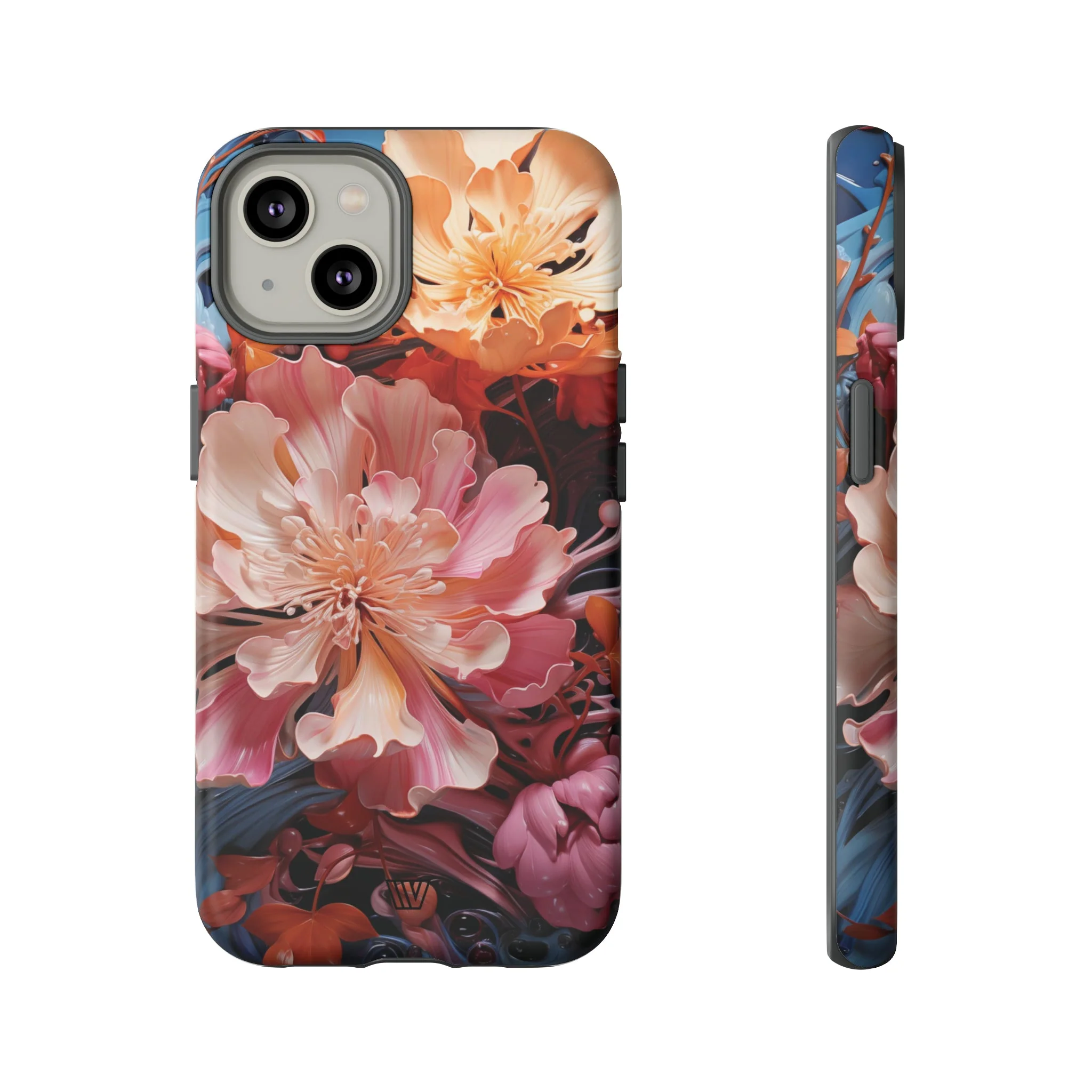 PAINT SWIRL FLOWERS | Tough Phone Case - Image 42