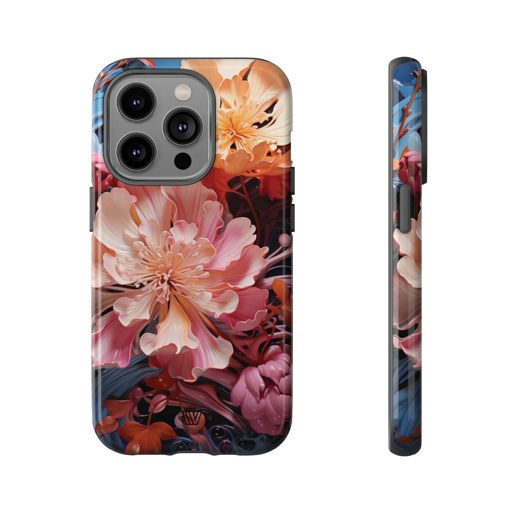 PAINT SWIRL FLOWERS | Tough Phone Case - Image 43