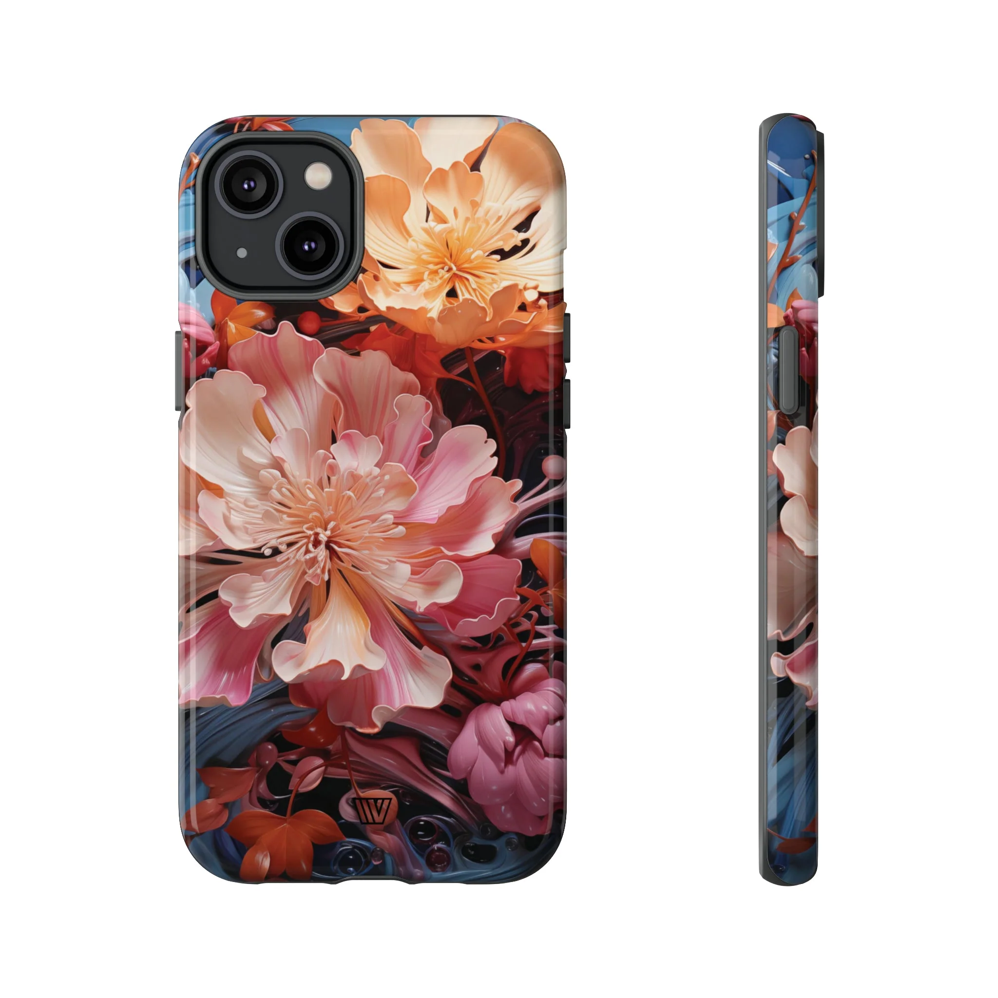 PAINT SWIRL FLOWERS | Tough Phone Case - Image 45