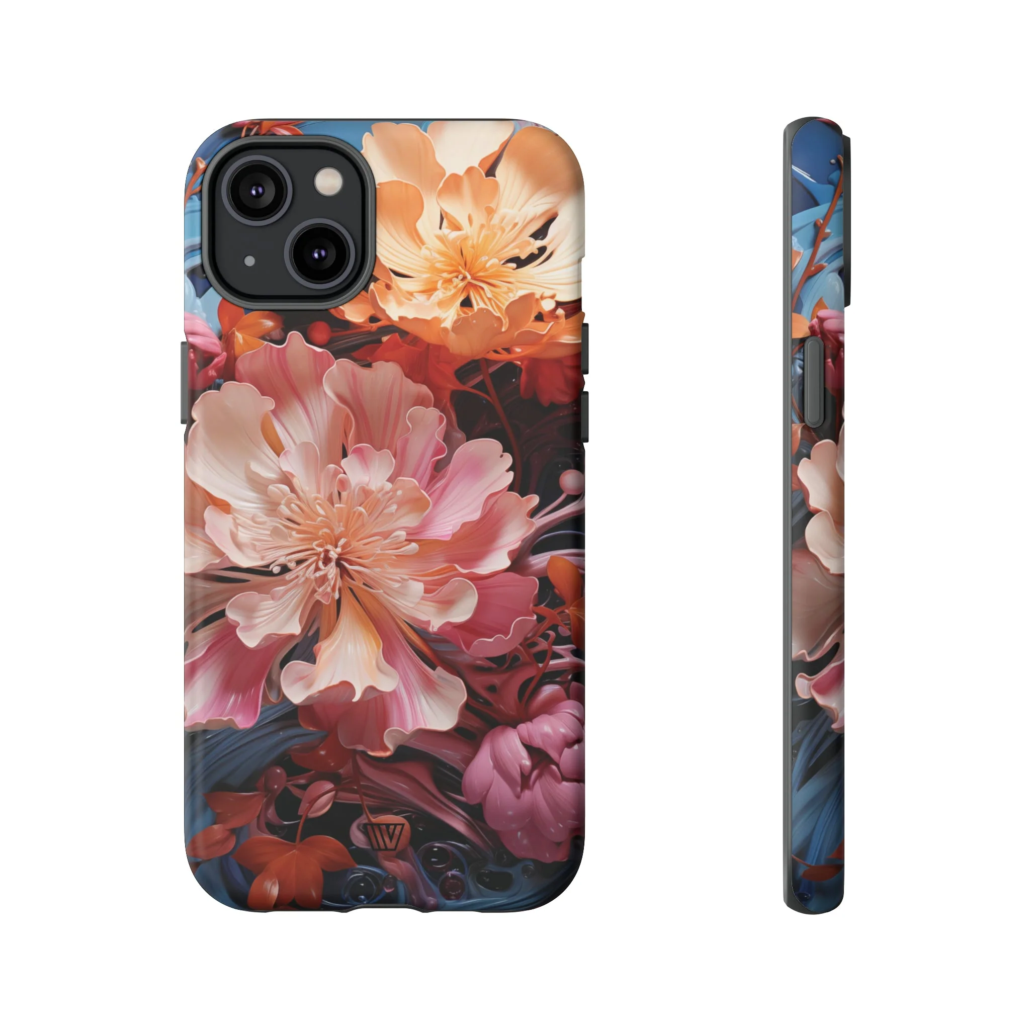 PAINT SWIRL FLOWERS | Tough Phone Case - Image 46
