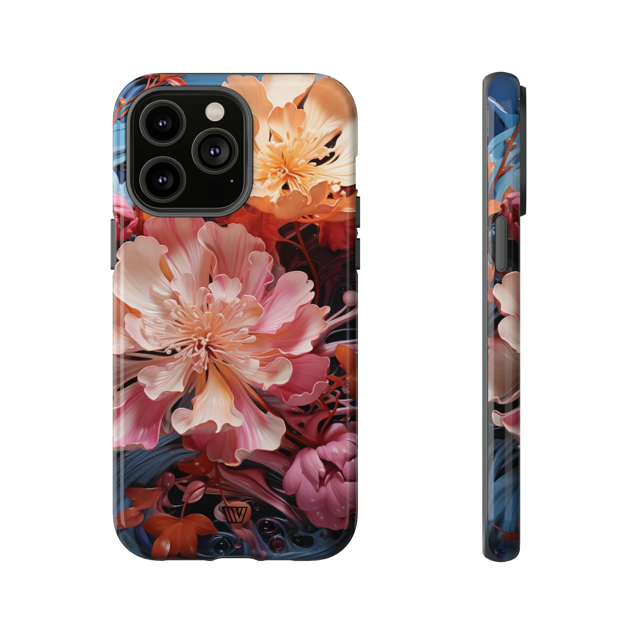 PAINT SWIRL FLOWERS | Tough Phone Case - Image 47