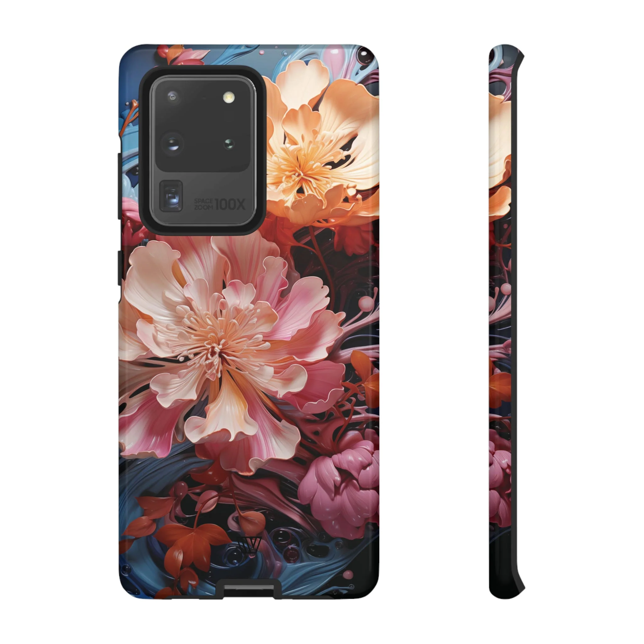 PAINT SWIRL FLOWERS | Tough Phone Case - Image 5
