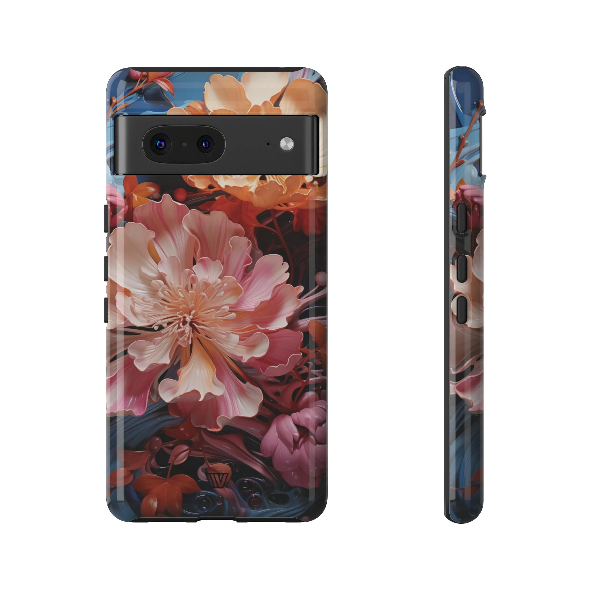 PAINT SWIRL FLOWERS | Tough Phone Case - Image 55