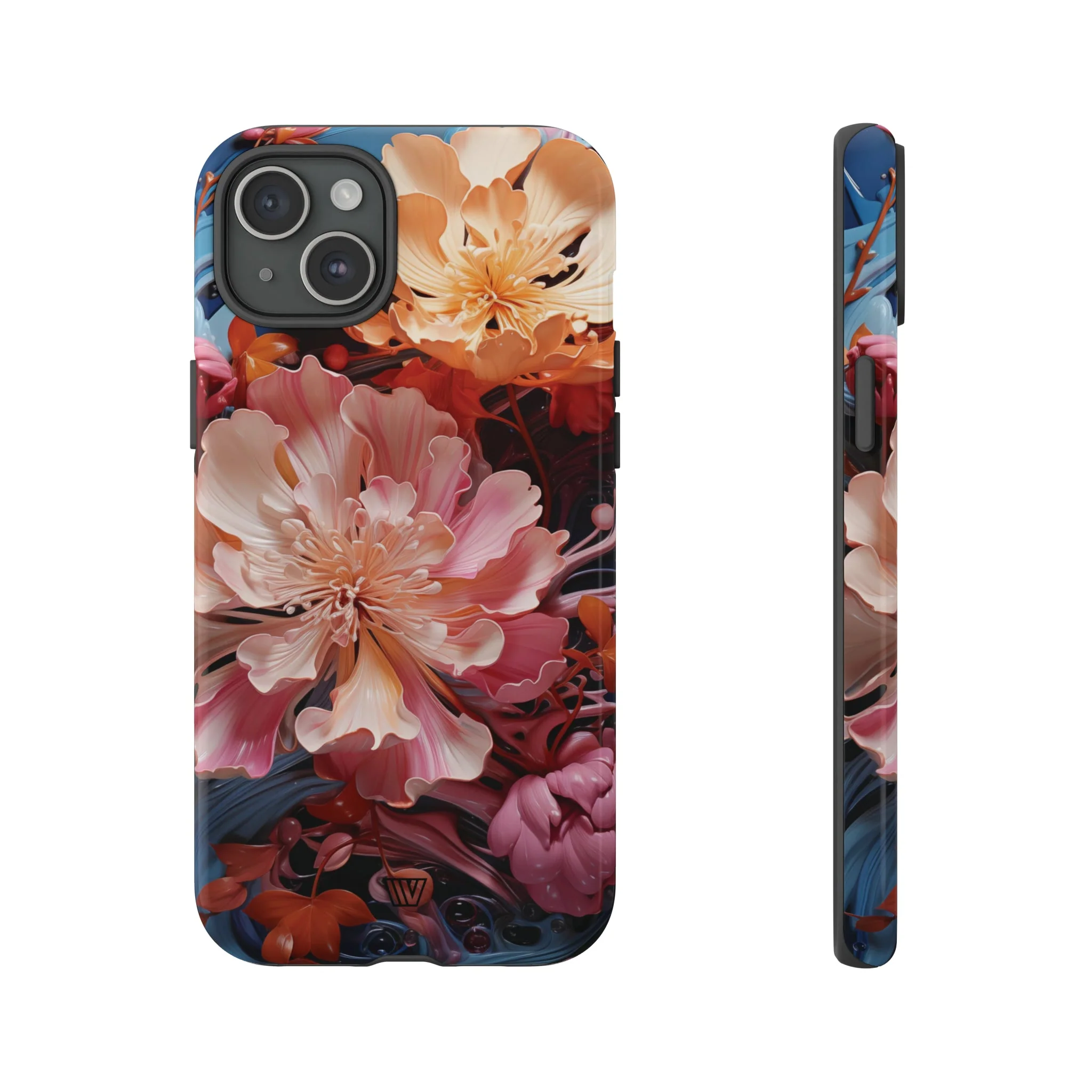 PAINT SWIRL FLOWERS | Tough Phone Case - Image 58