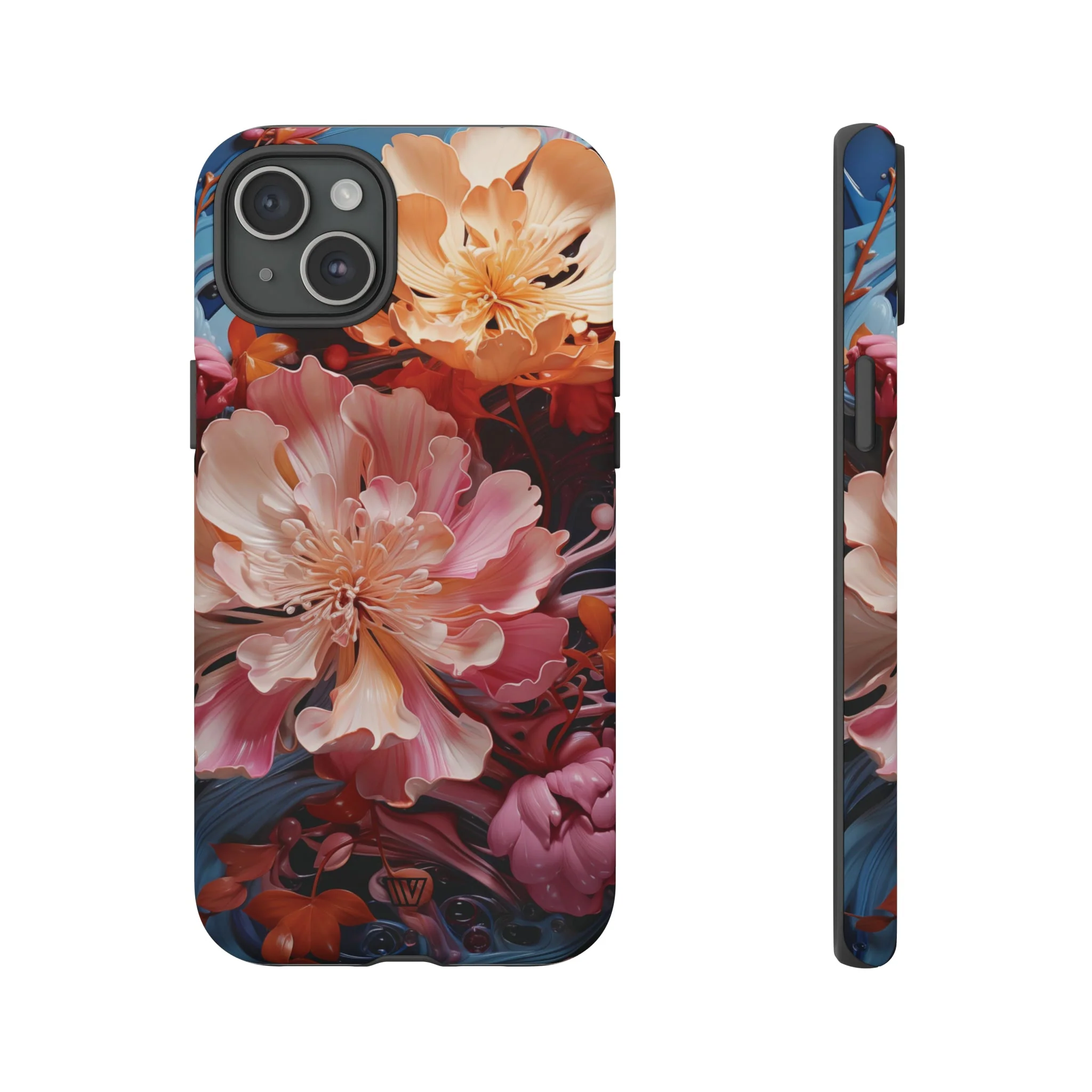 PAINT SWIRL FLOWERS | Tough Phone Case - Image 59