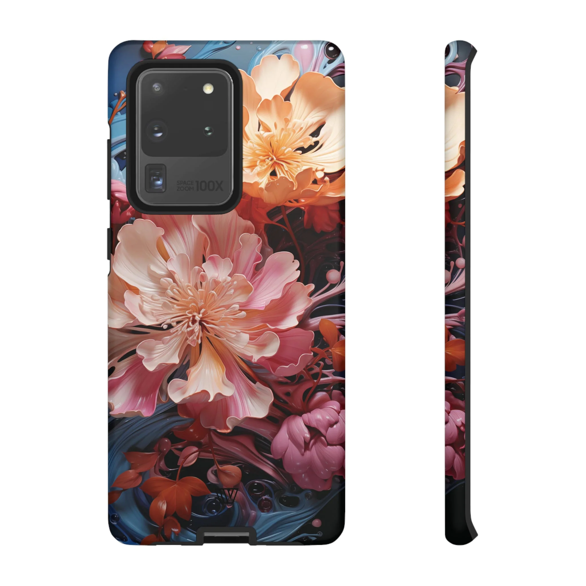 PAINT SWIRL FLOWERS | Tough Phone Case - Image 6