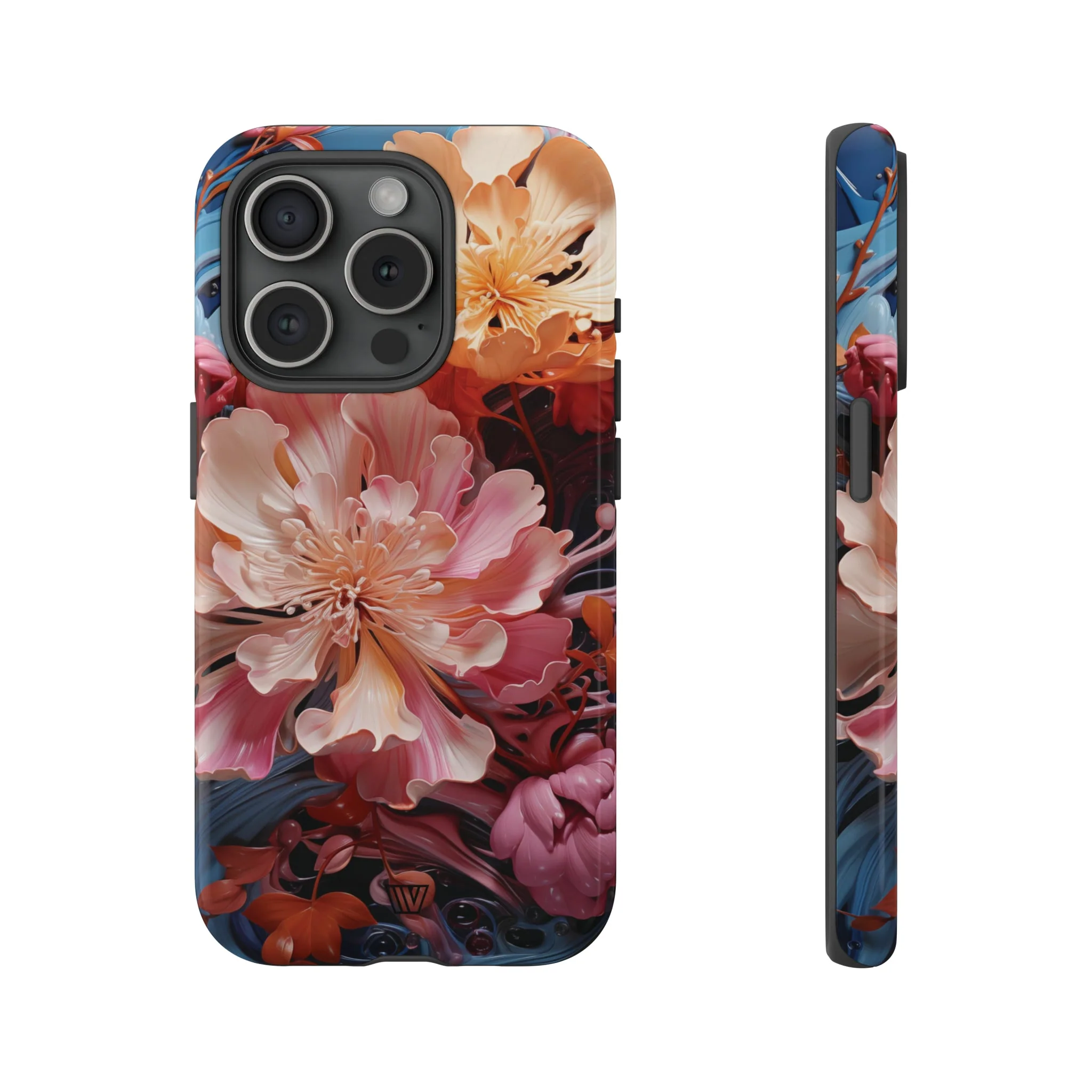 PAINT SWIRL FLOWERS | Tough Phone Case - Image 60