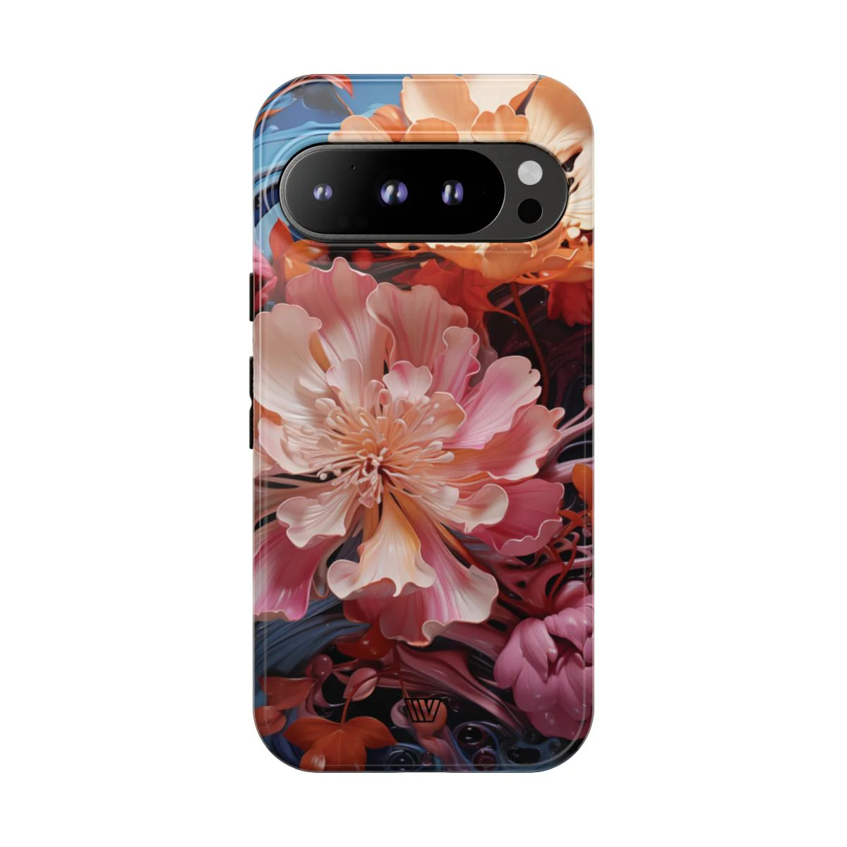 PAINT SWIRL FLOWERS | Tough Phone Case - Image 84