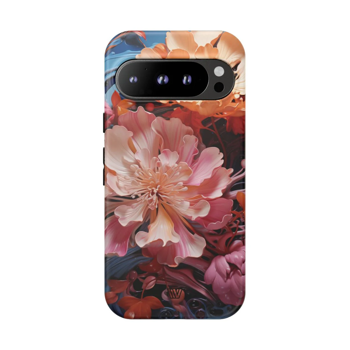 PAINT SWIRL FLOWERS | Tough Phone Case - Image 85