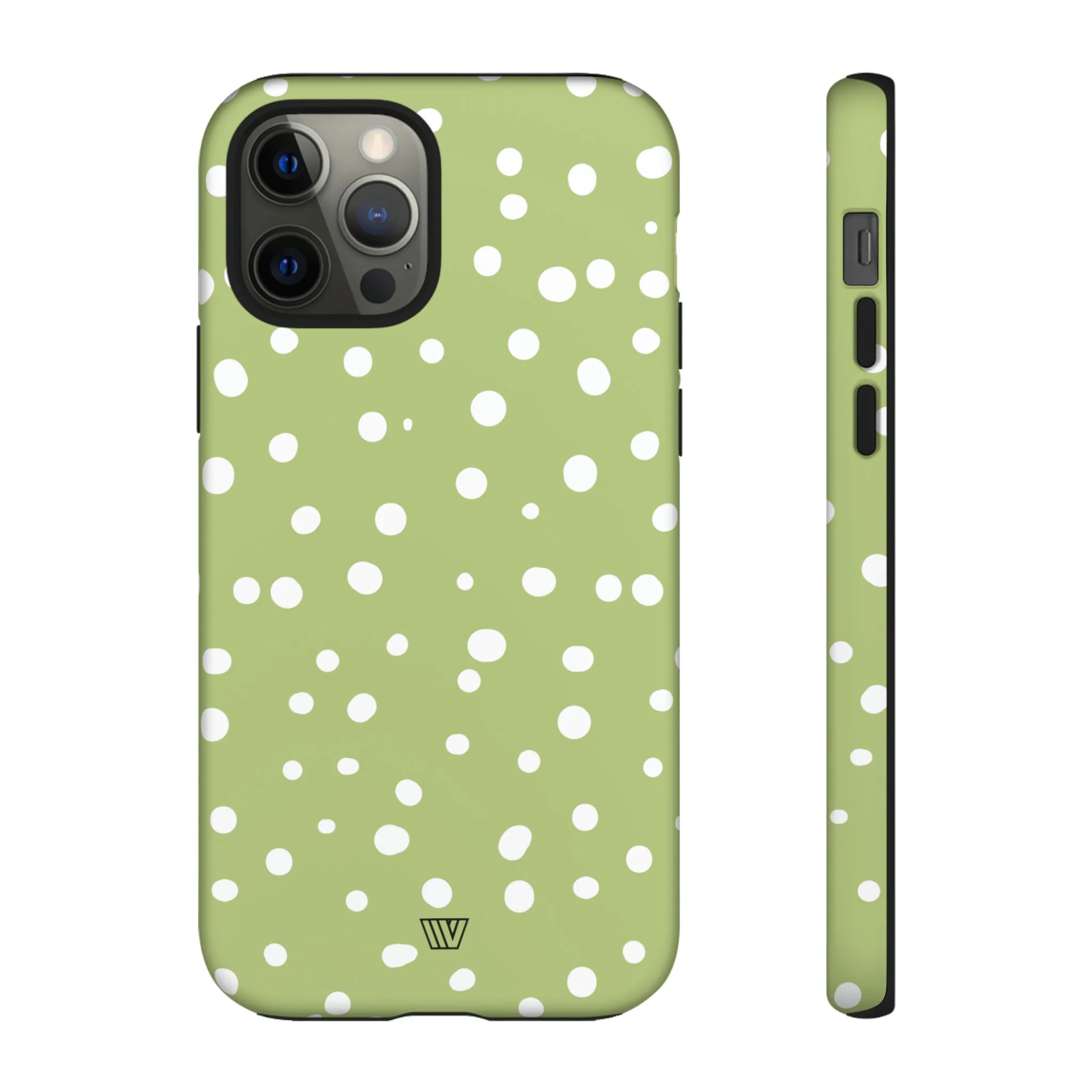 PALE OLIVE DOTS | Tough Phone Case - Image 15