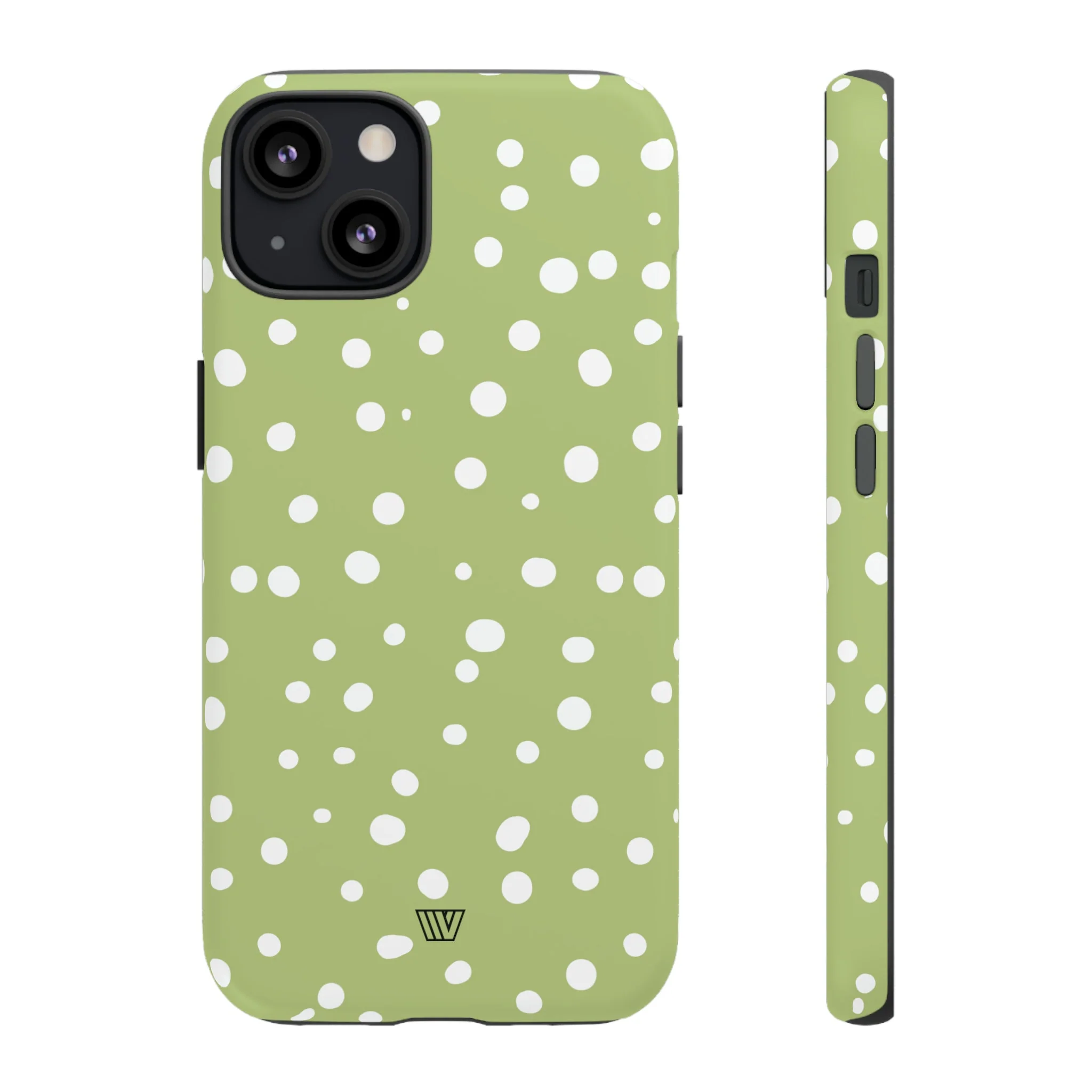 PALE OLIVE DOTS | Tough Phone Case - Image 53