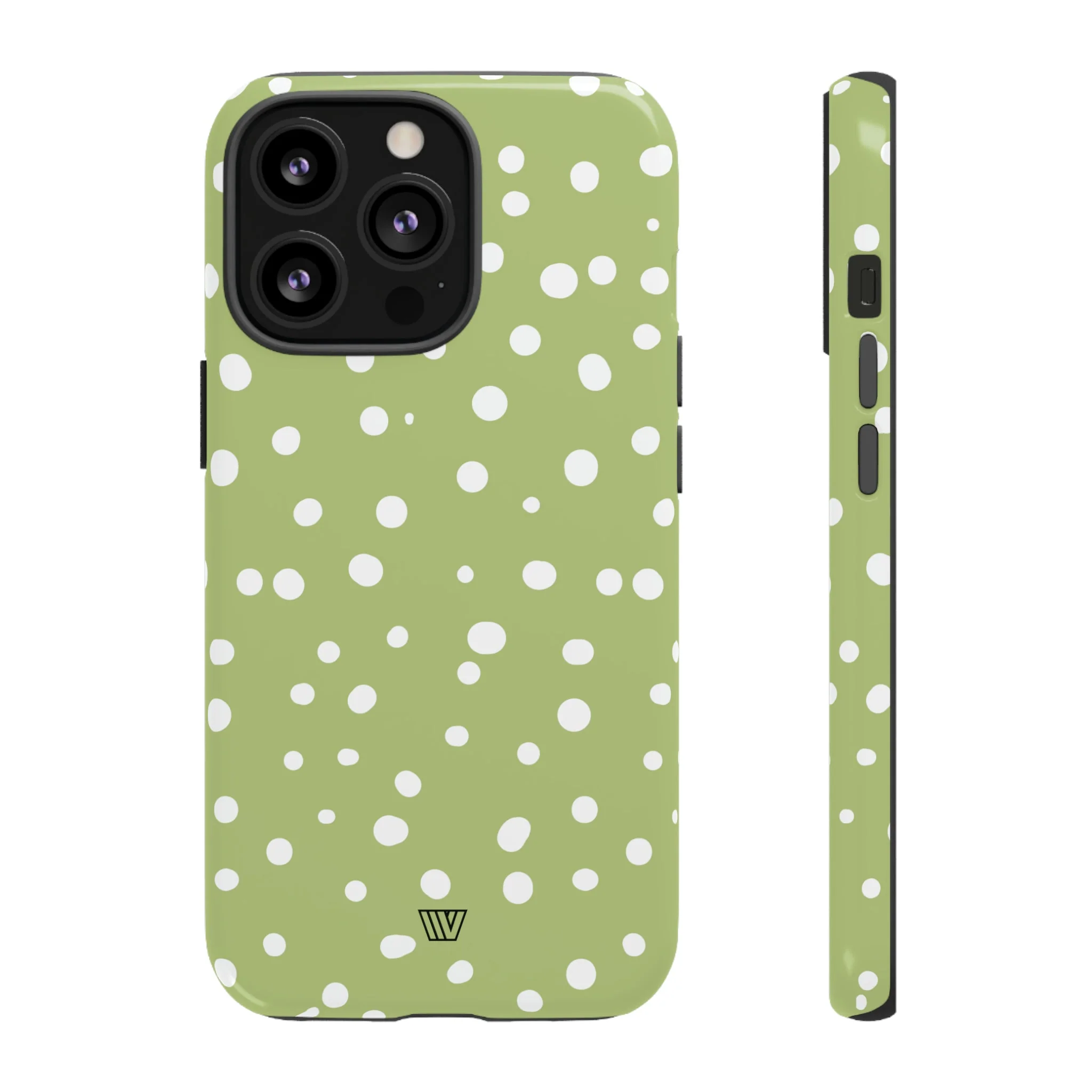 PALE OLIVE DOTS | Tough Phone Case - Image 6