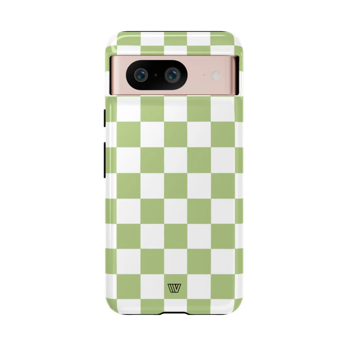 PALE OLIVE WHITE CHECKERBOARD | Tough Phone Case - Image 70