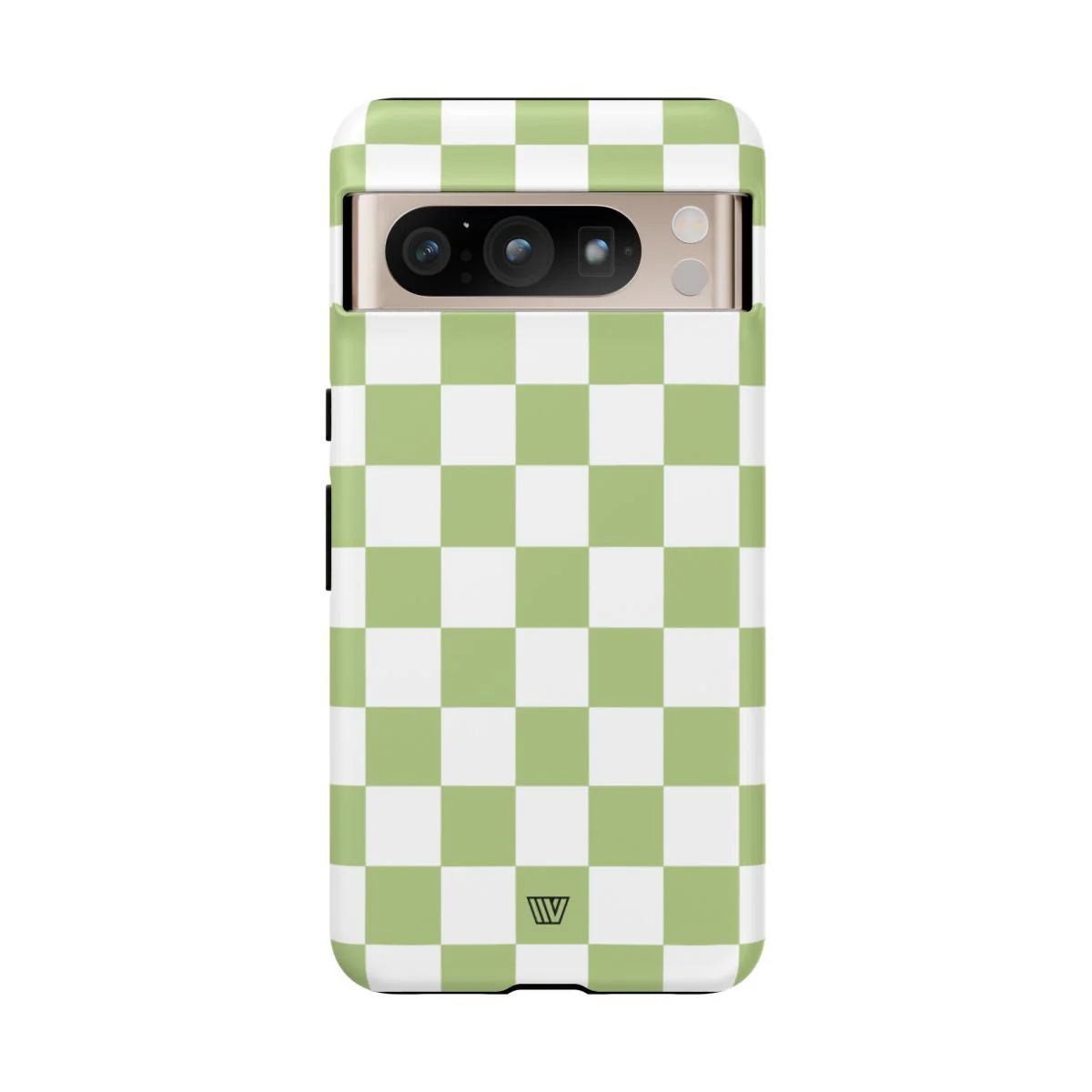 PALE OLIVE WHITE CHECKERBOARD | Tough Phone Case - Image 79