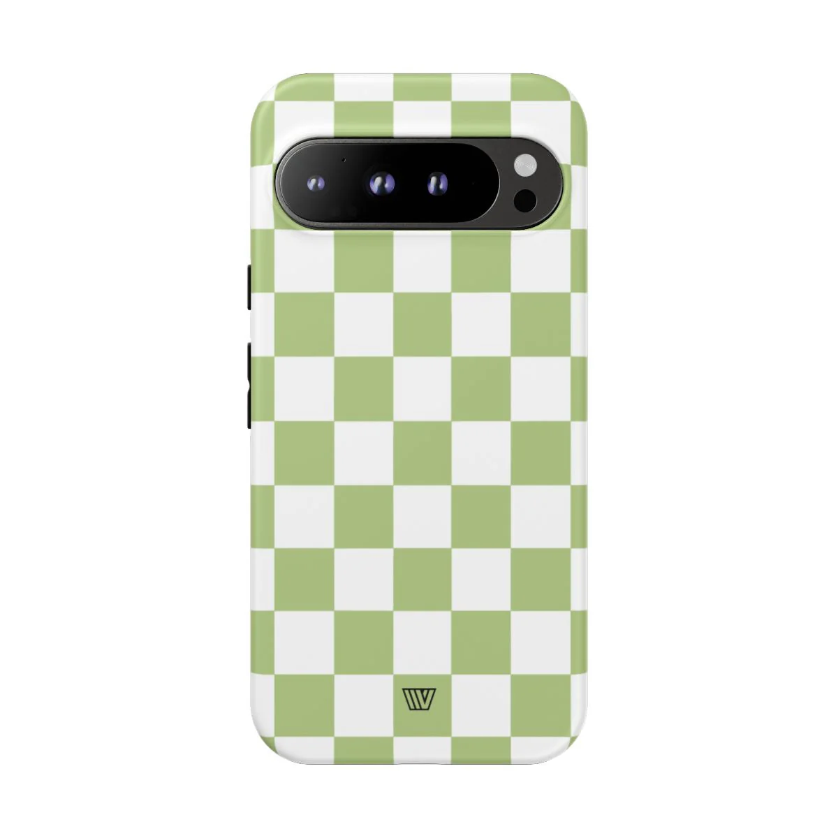 PALE OLIVE WHITE CHECKERBOARD | Tough Phone Case - Image 97