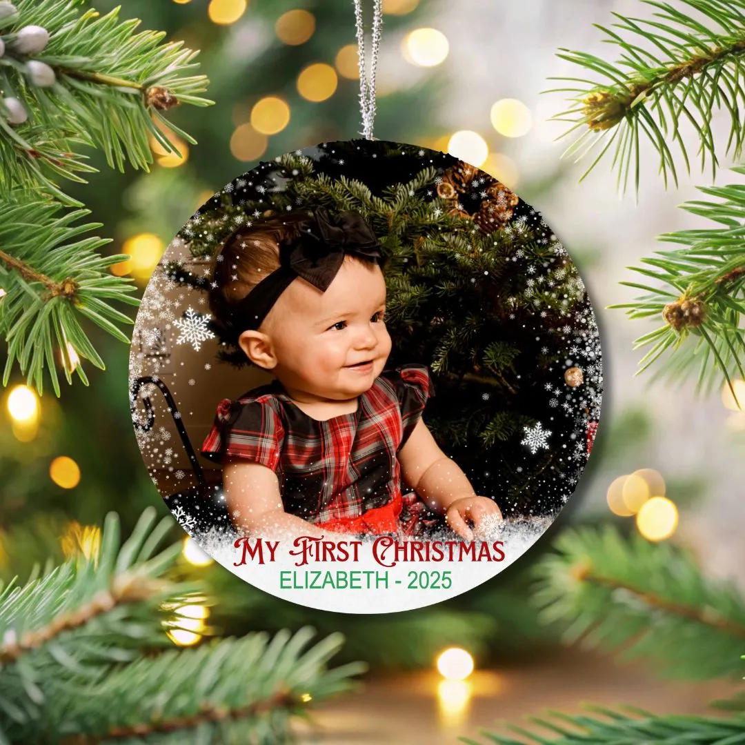 Personalized Baby's First Christmas Ornament - Image 2