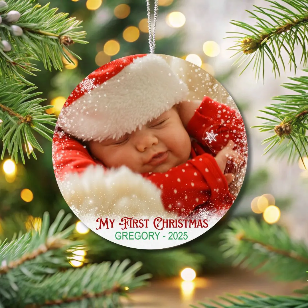 Personalized Baby's First Christmas Ornament - Image 6