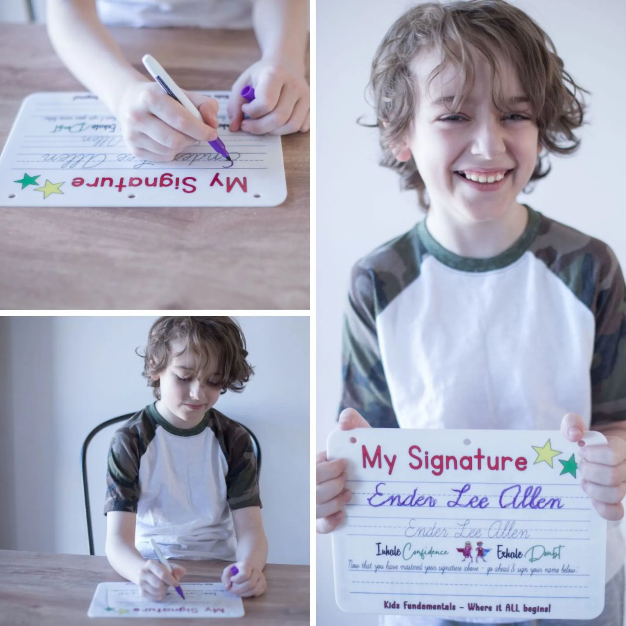 Personalized Cursive Writing Practice Board - Reusable - Image 2