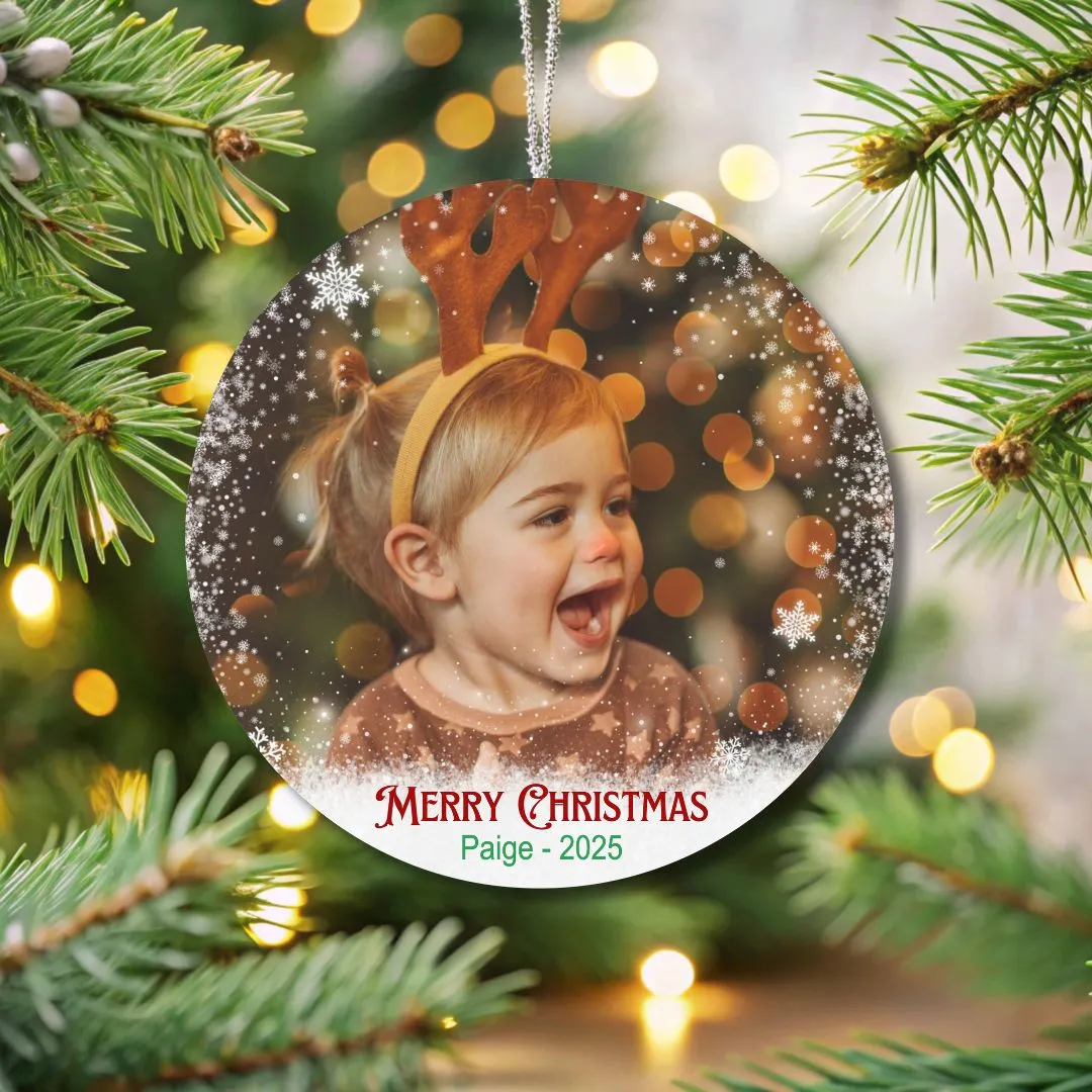 Personalized Merry Christmas Ornament - Image 6