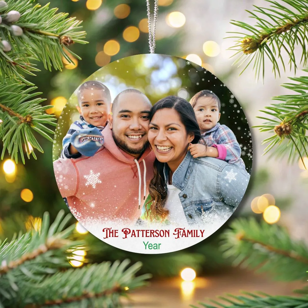 Personalized Merry Christmas Ornament - Image 7