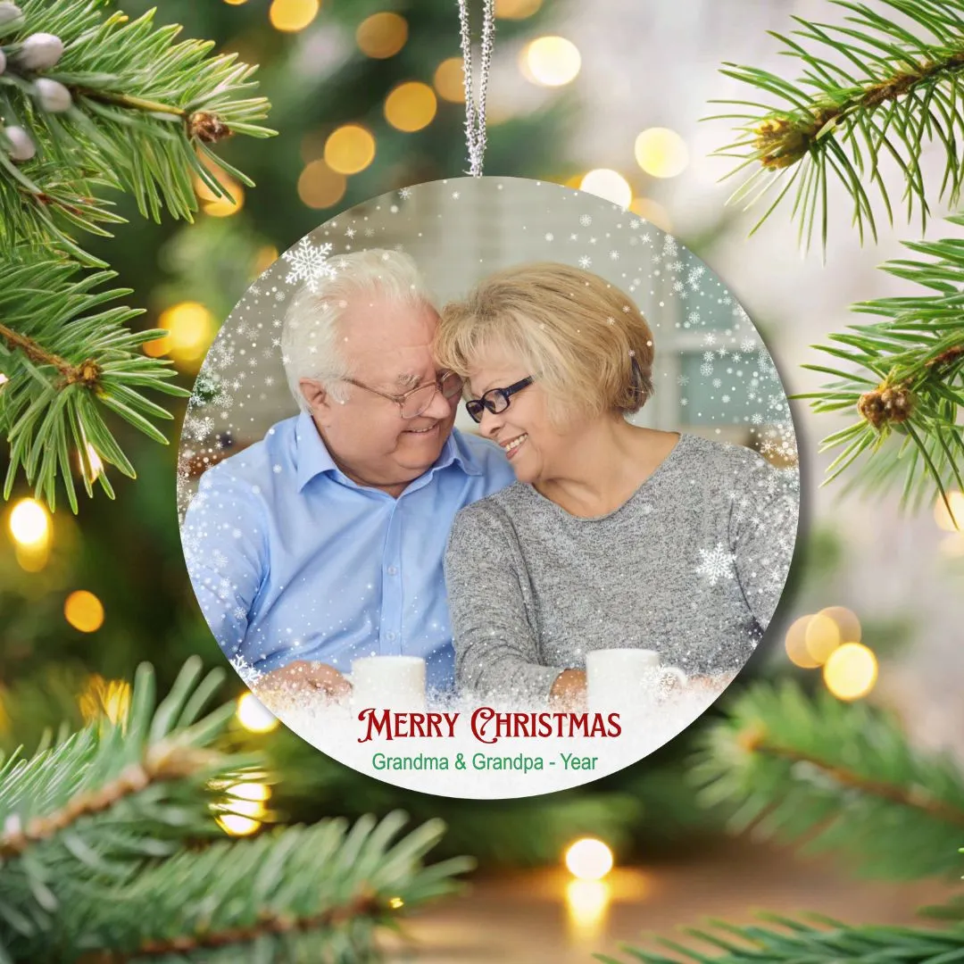 Personalized Merry Christmas Ornament - Image 9