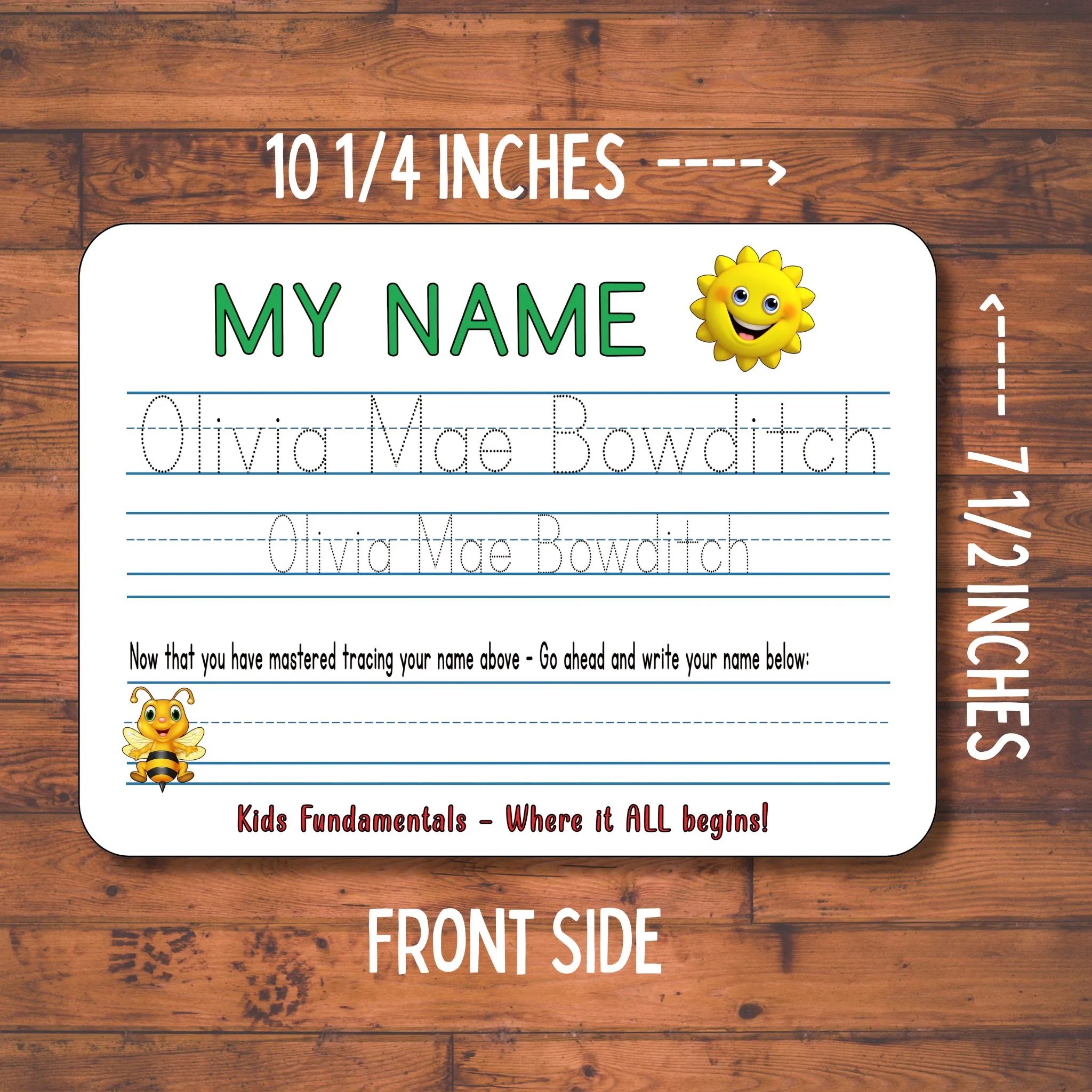 Personalized Name Tracing Practice Board - Image 5