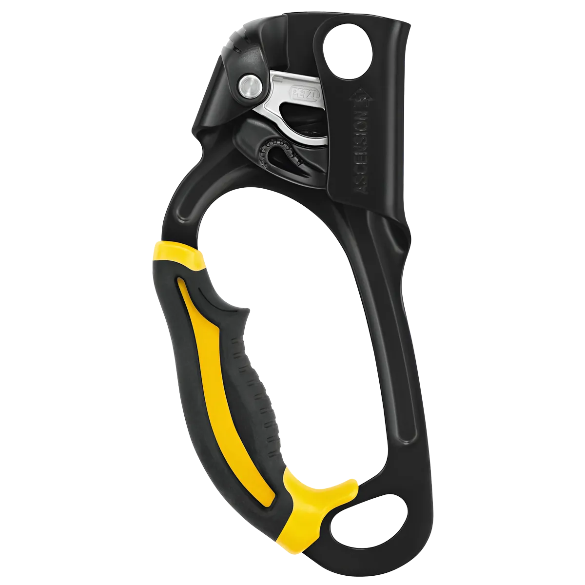 Petzl ASCENSION Ascender Black/Yellow Powerful Grip for Climbing - Image 2
