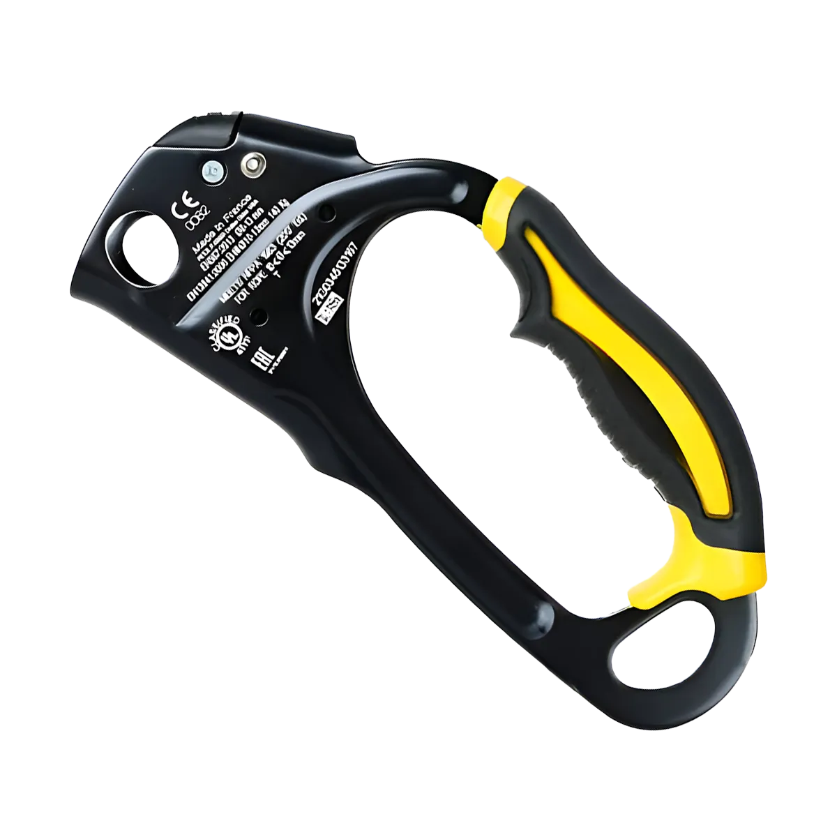 Petzl ASCENSION Ascender Black/Yellow Powerful Grip for Climbing - Image 3