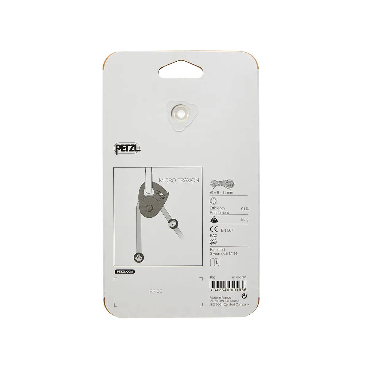 PETZL Carrucola Bloc Micro Traxion Blocker Pulley - Image 2
