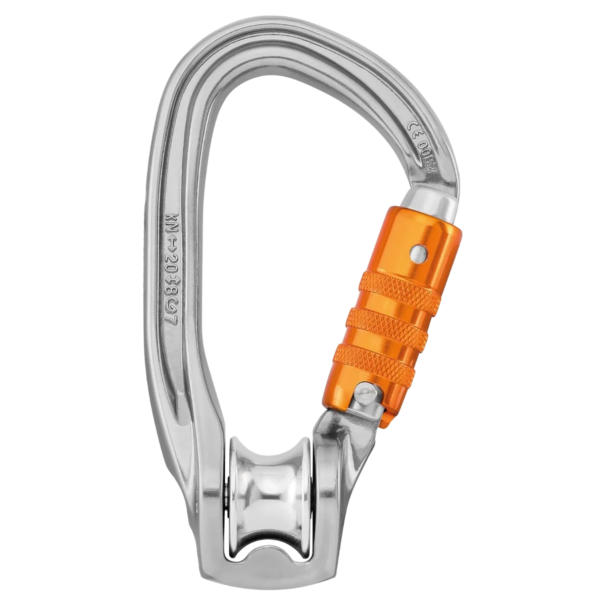 Petzl PRO ROLLCLIP Z TRIACT-LOCK Pulley Carabiner | High-Efficiency Rope - Image 2