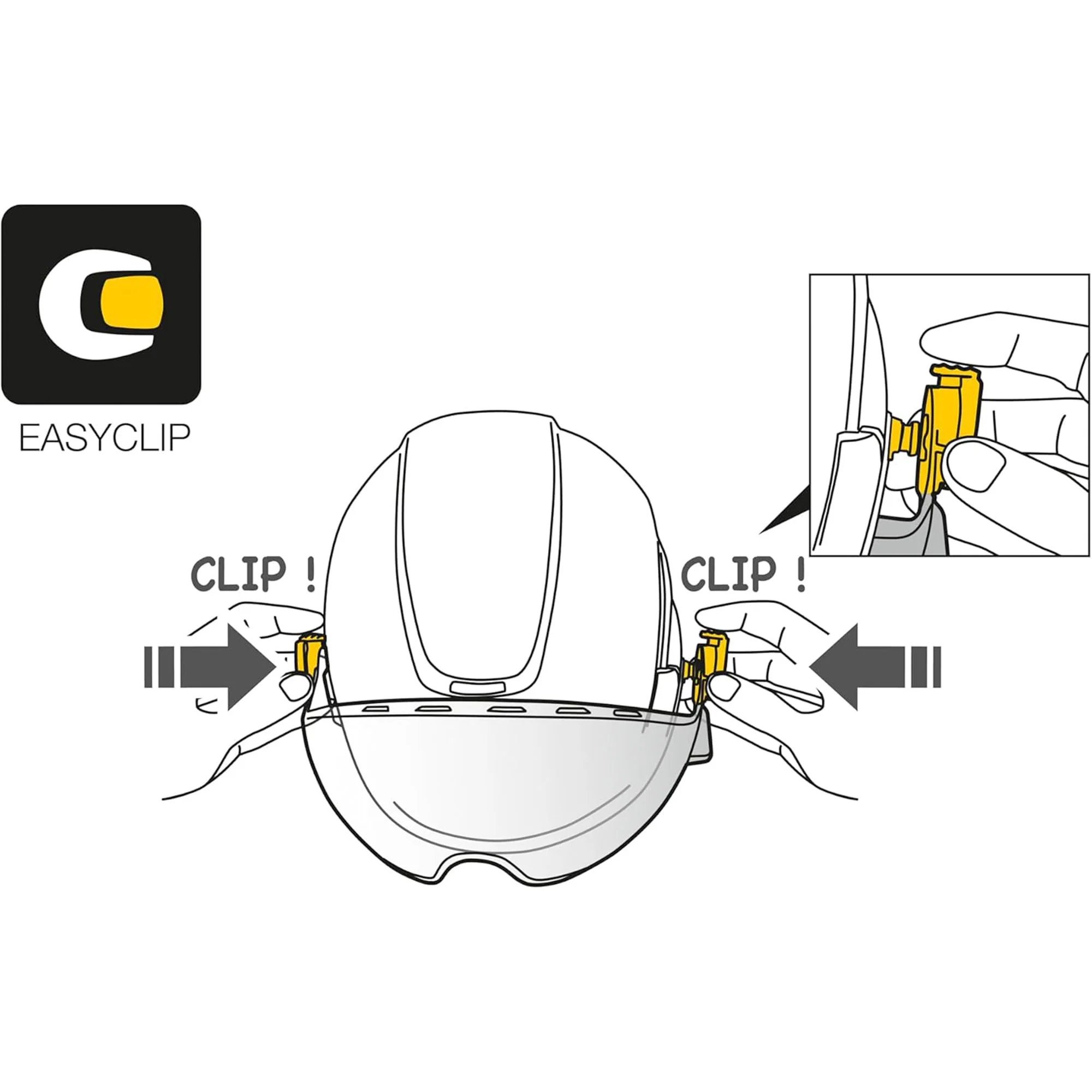 PETZL VIZIR Clear Eye Shield Enhanced Eye Protection for VERTEX & STRATO Helmets - Image 3