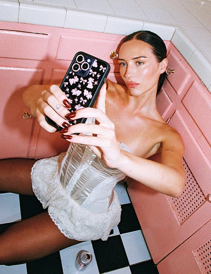 Pink Bunnies iPhone Case - Image 7