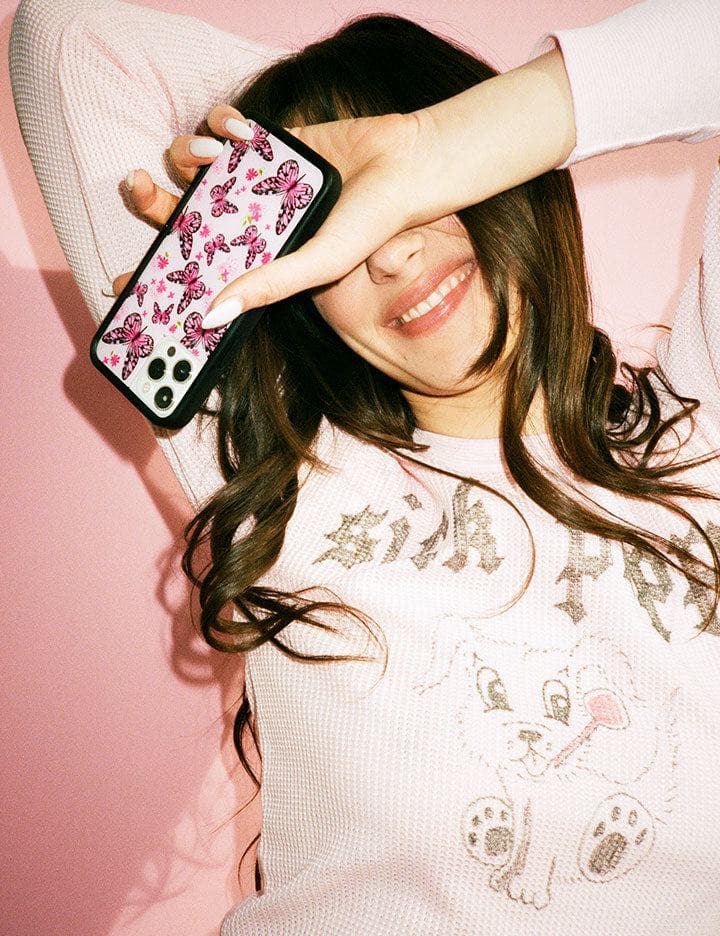 Pink Butterfly iPhone Case - Image 8