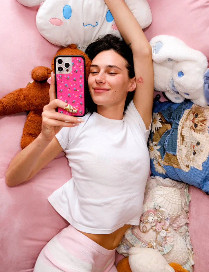 Pink Dainty Florals iPhone Case - Image 33