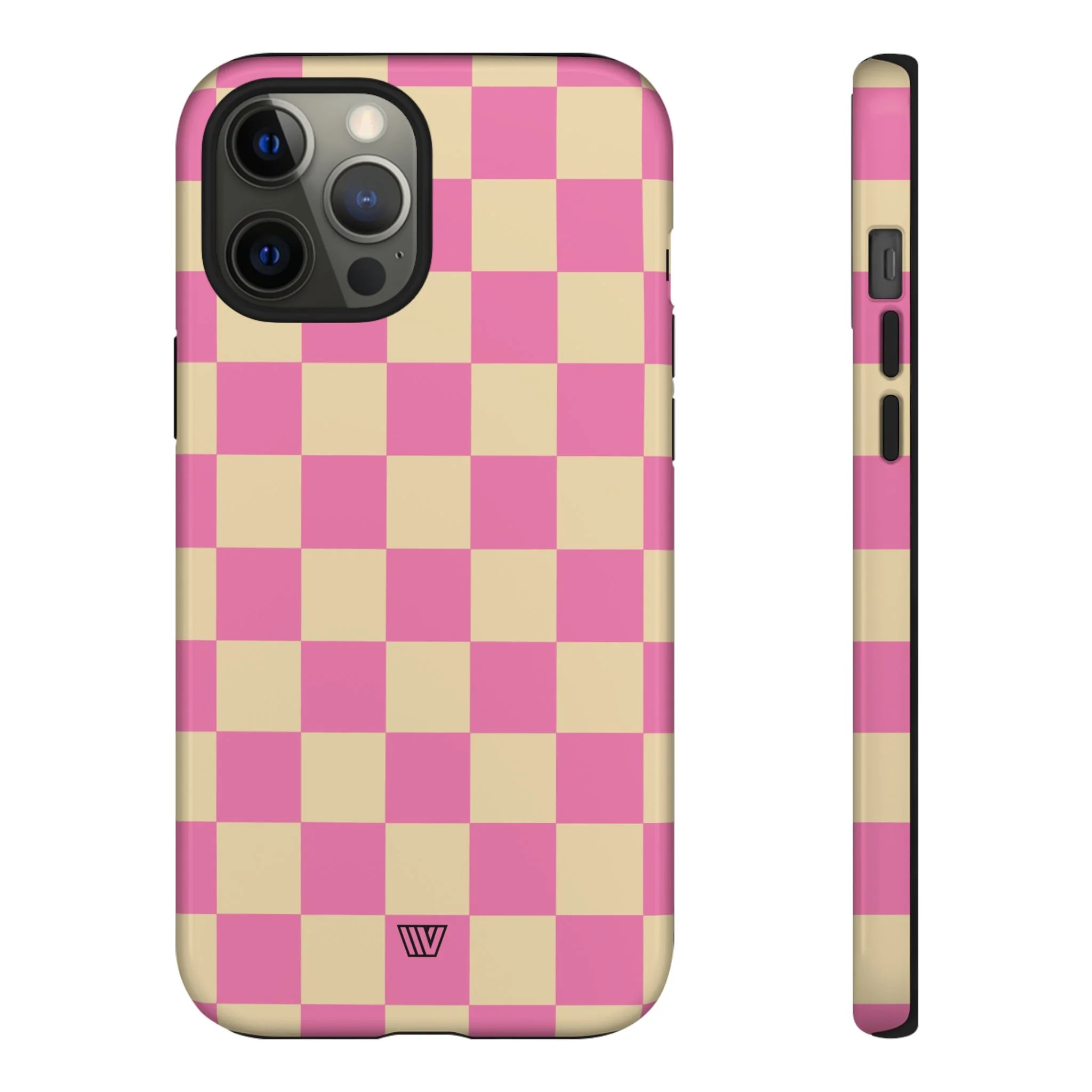 PINK TAN CHECKERBOARD | Tough Phone Case - Image 15