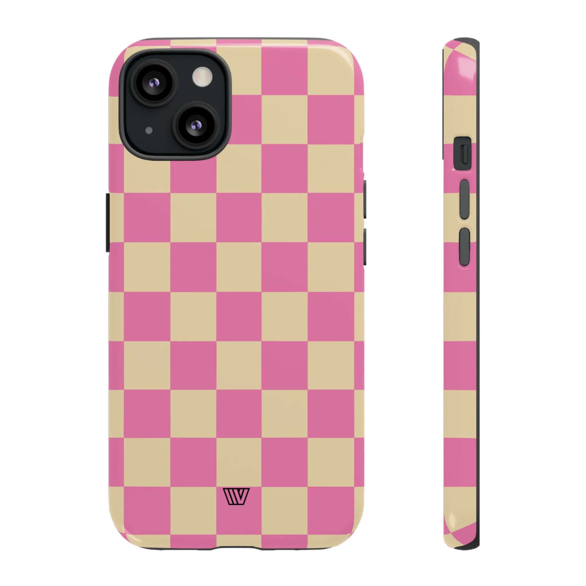 PINK TAN CHECKERBOARD | Tough Phone Case - Image 17