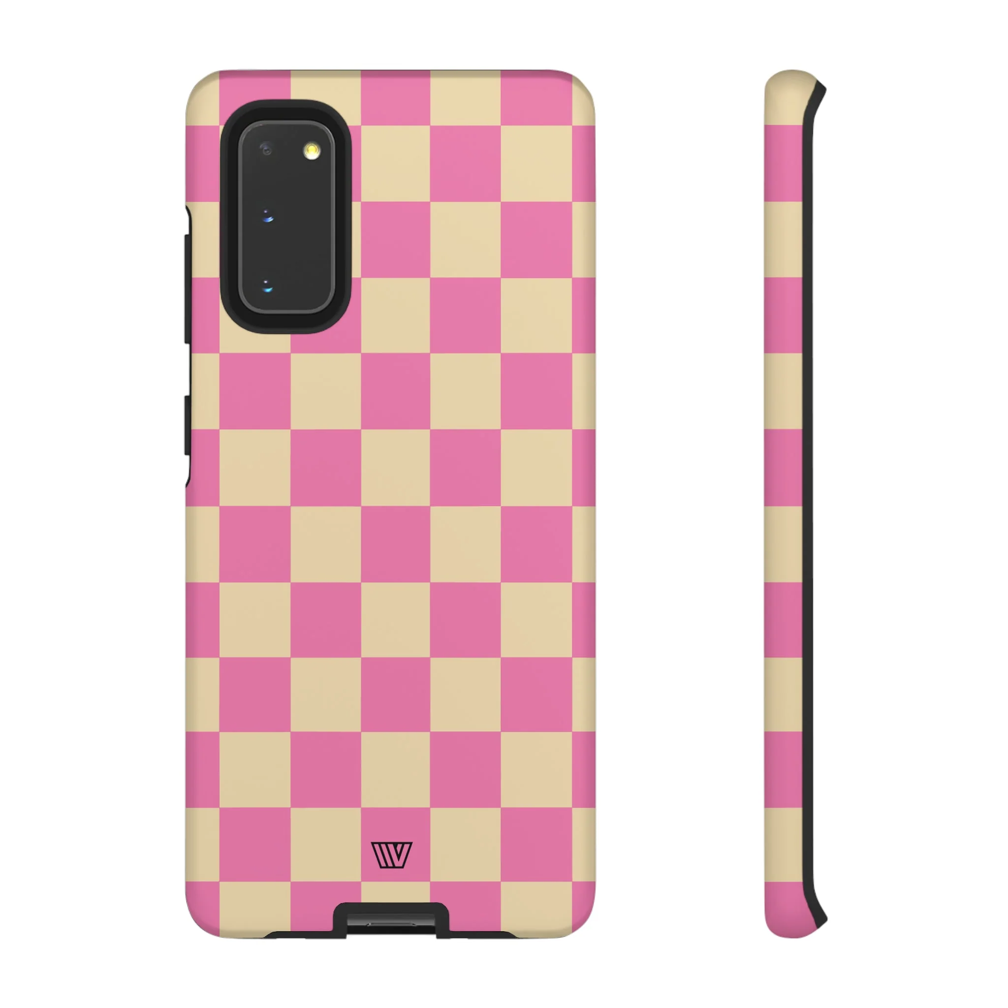 PINK TAN CHECKERBOARD | Tough Phone Case - Image 4